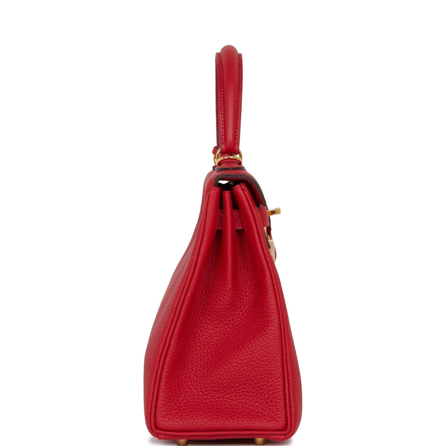 Hermes Kelly Retourne Rouge Cas Ue Togo Hardware Gold Travel Bag Hardware 4