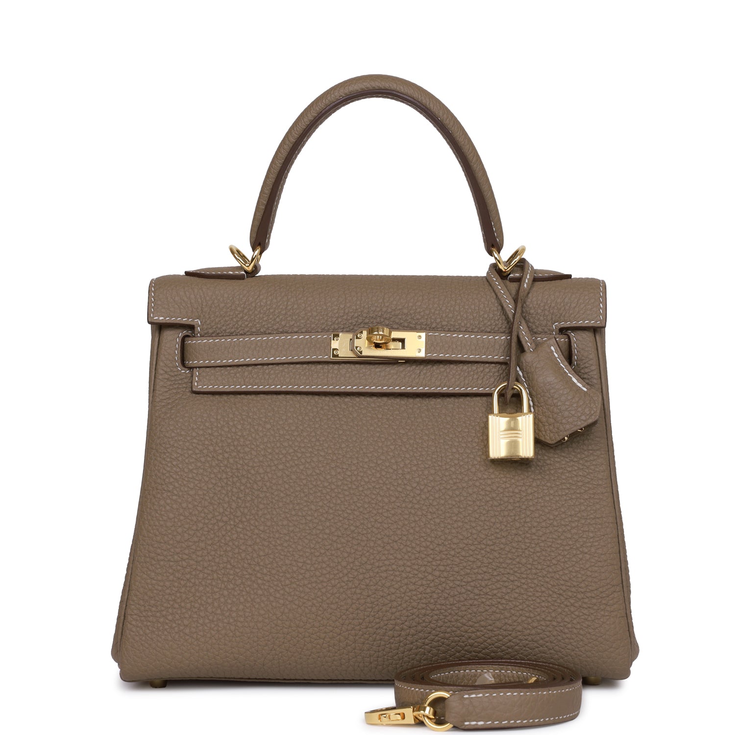 Hermes Kelly Retourne Etoupe Togo Hardware Handbag Gold Travel Bag Gold Hardware