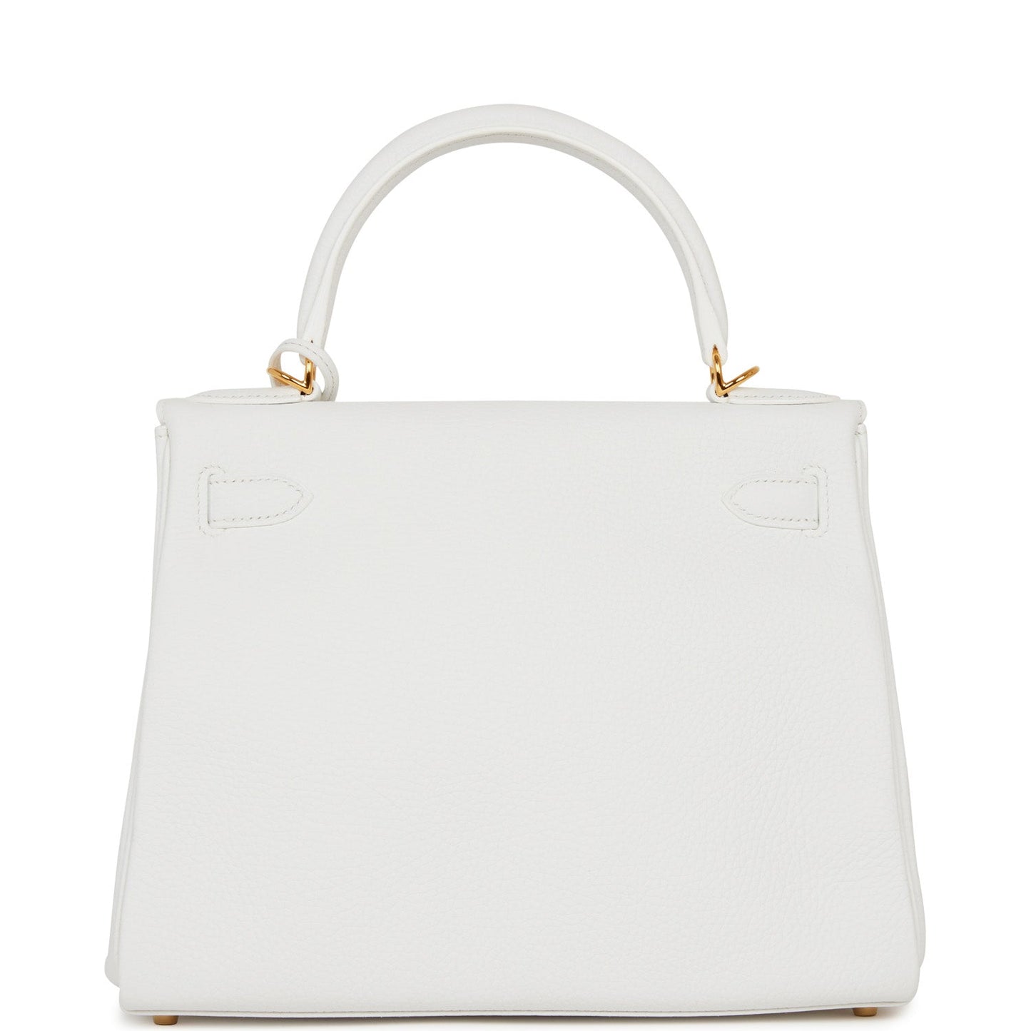 Hermes Kelly Retourne Clemence Hardware Handbag White Gold Travel Bag Of 2