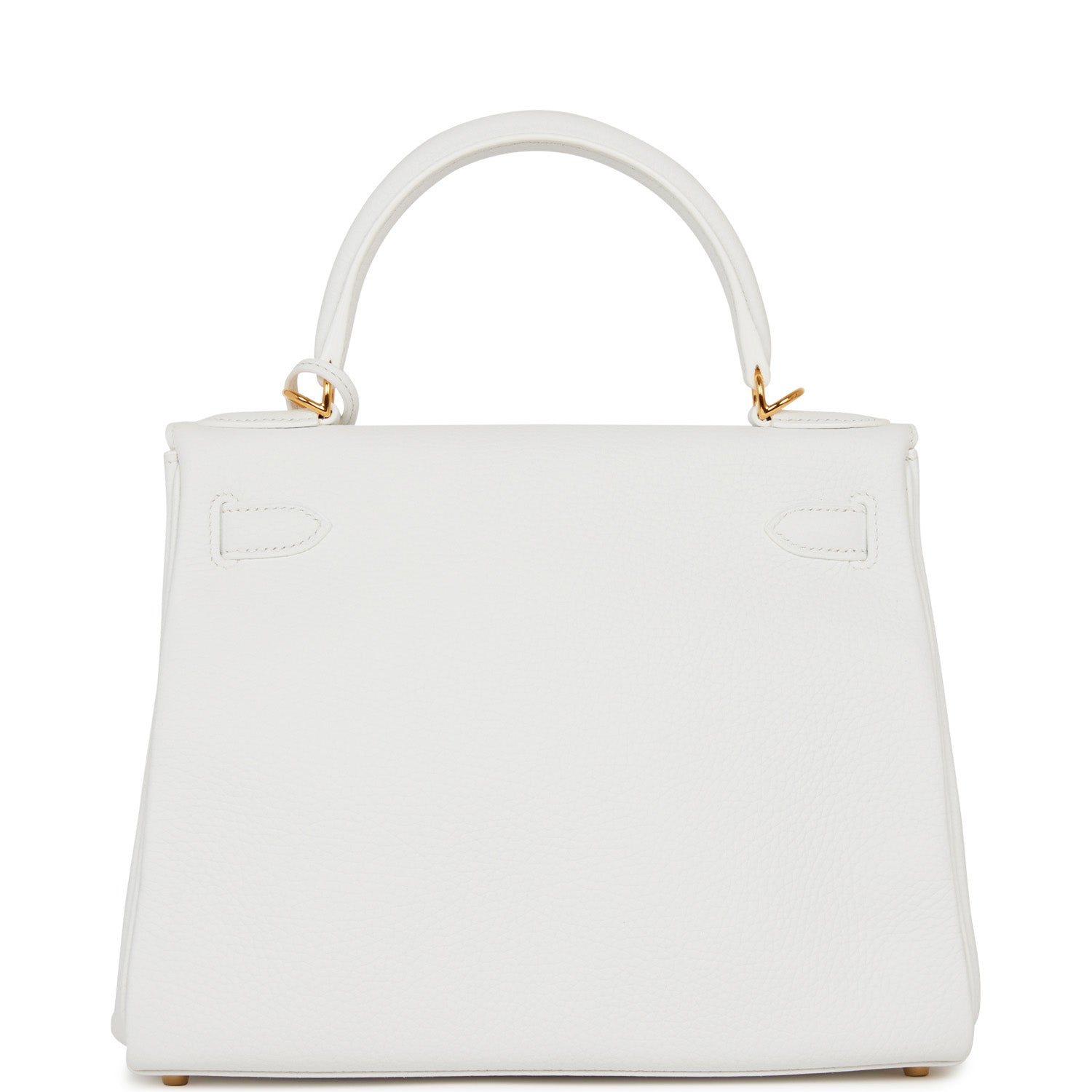 Hermes Kelly Retourne Clemence Hardware Handbag White Gold Travel Bag Of 2