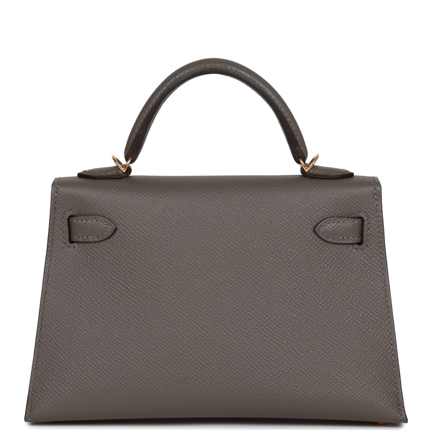 Hermes Kelly Sellier Gris Meyer Epsom Hardware Handbag Gold Travel Bag Hardware 1