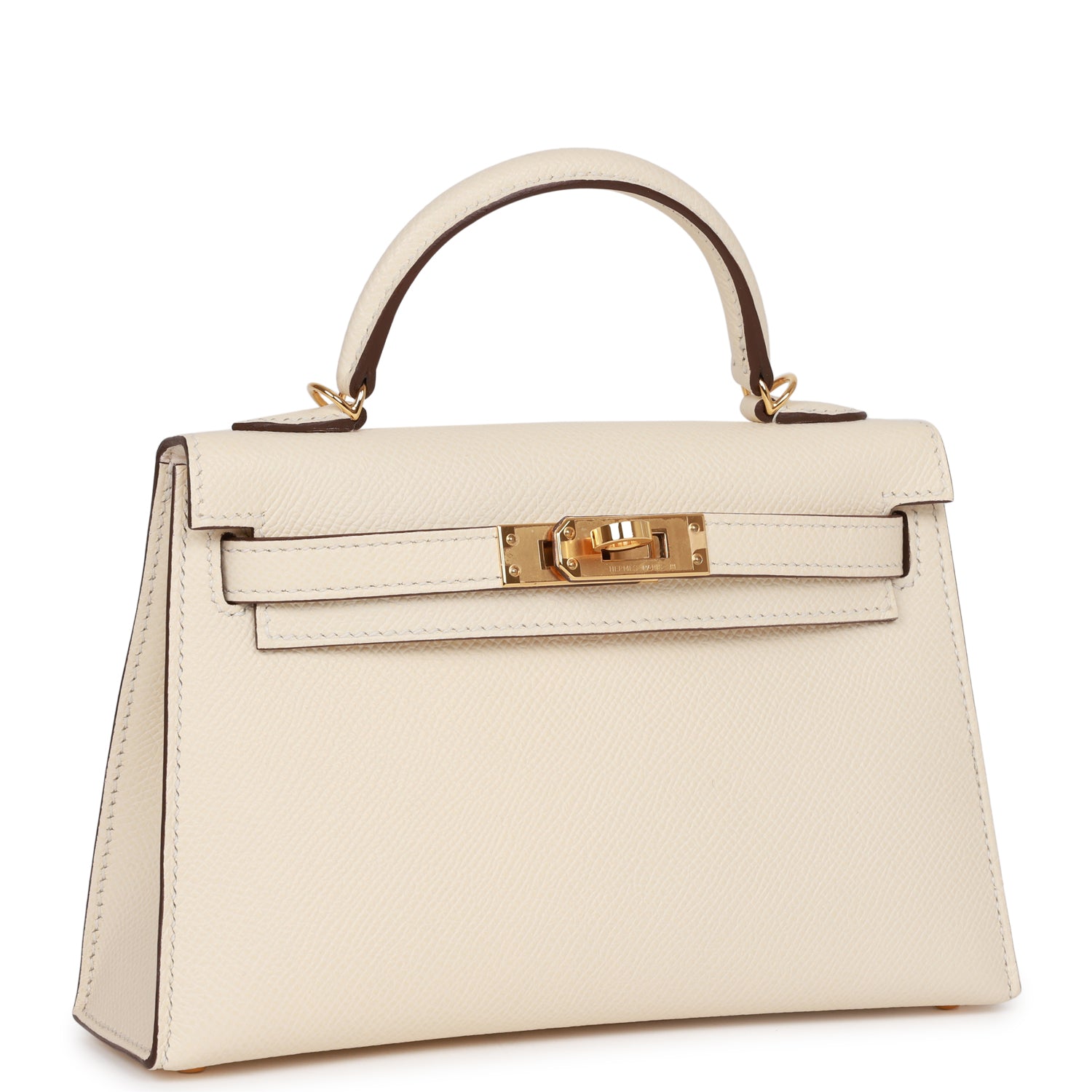 Hermes Kelly Sellier Nata Epsom Hardware Handbag Gold Travel Bag 4