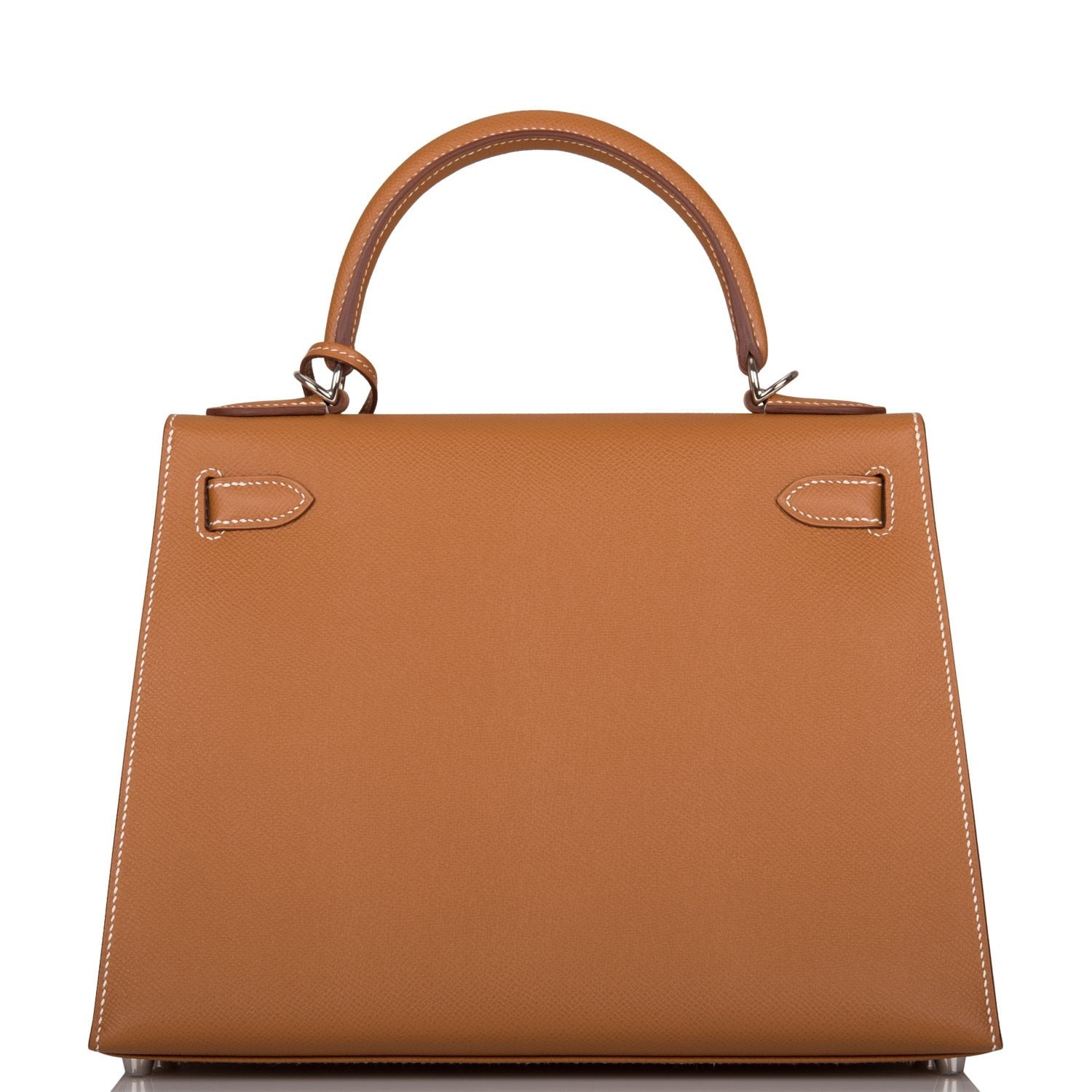 Hermes Kelly Sellier Epsom Palladium Hardware Handbag Gold Travel Bag Palladium Hardware