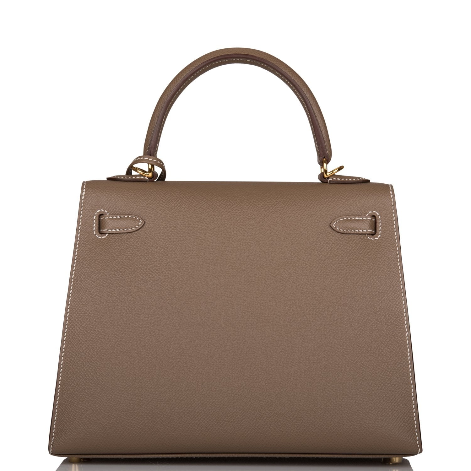 Hermes Kelly Sellier Etoupe Epsom Hardware Handbag Gold Travel Bag Gold Hardware