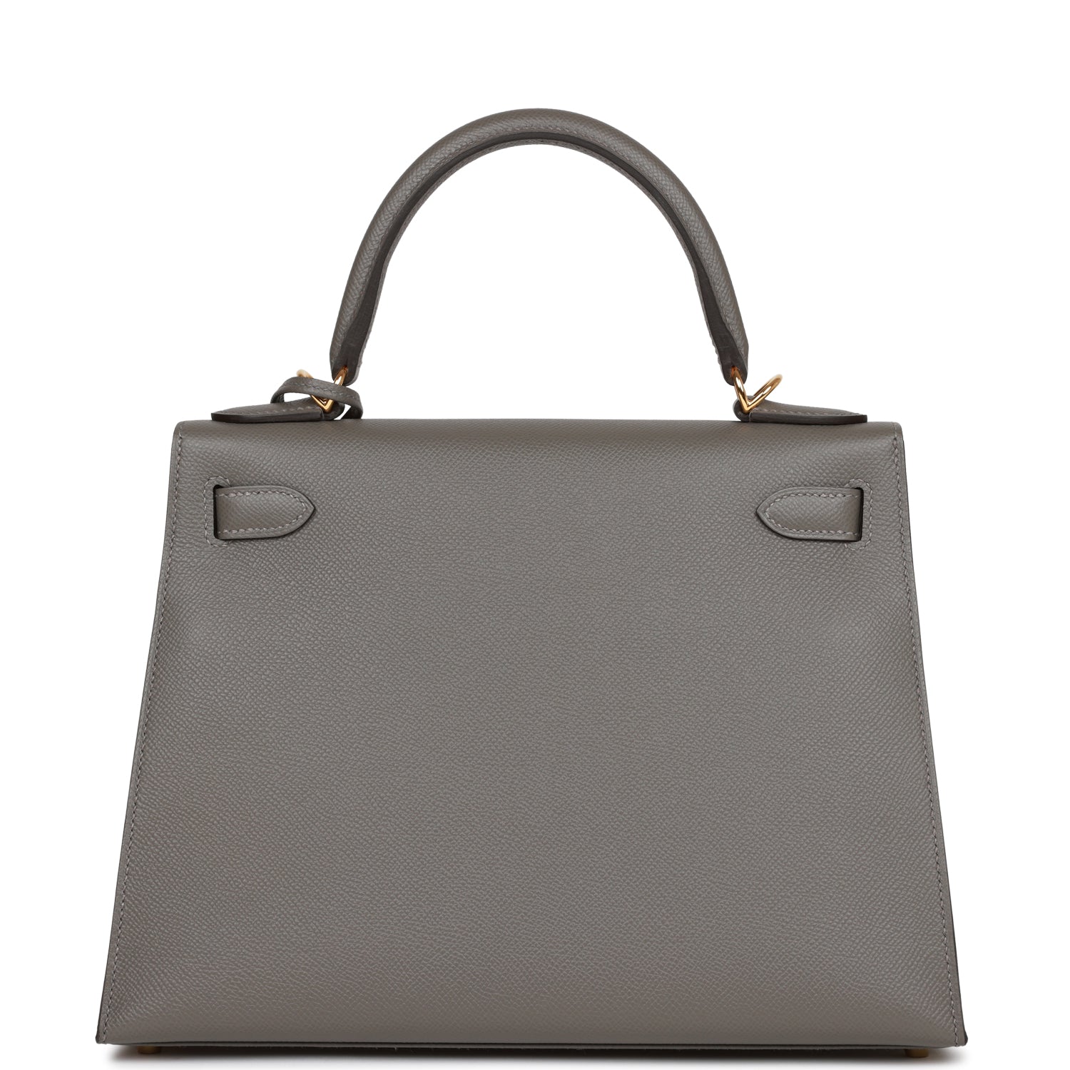 Hermes Kelly Sellier Gris Meyer Epsom Hardware Handbag Gold Travel Bag