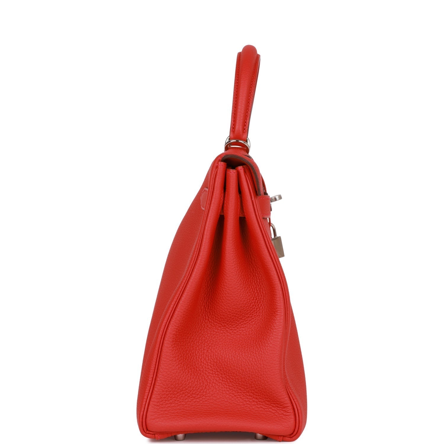 Hermes Kelly Retourne Geranium Togo Palladium Hardware Handbag Travel Bag