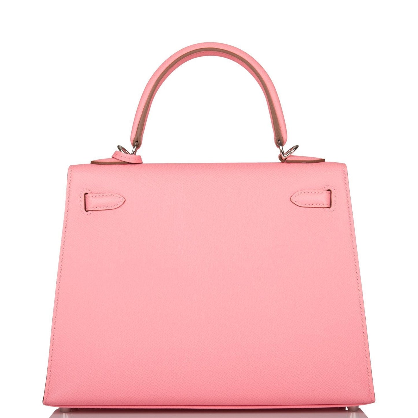 Hermes Kelly Sellier Rose Confetti Epsom Palladium Hardware Travel Bag Palladium Hardware