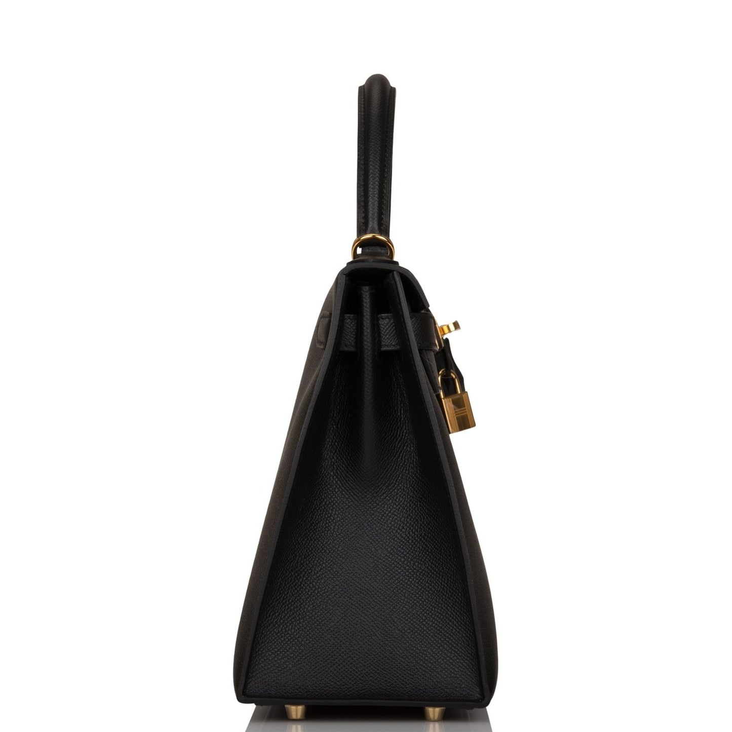 Hermes Kelly Sellier Epsom Hardware Handbag Black Gold Travel Bag Hardware 1