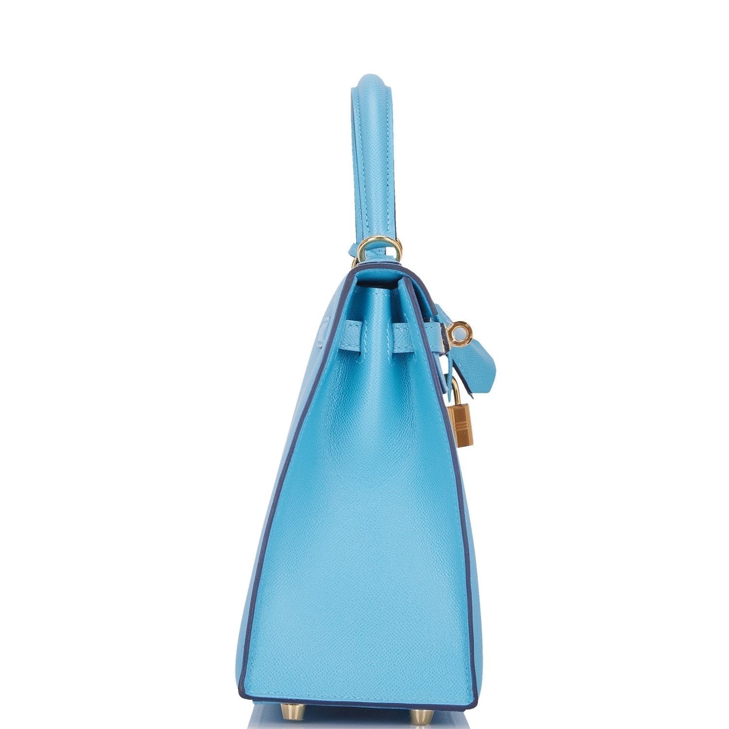 Hermes Kelly Sellier Bleu Du Nord Epsom Hardware Gold Shoulder Bag