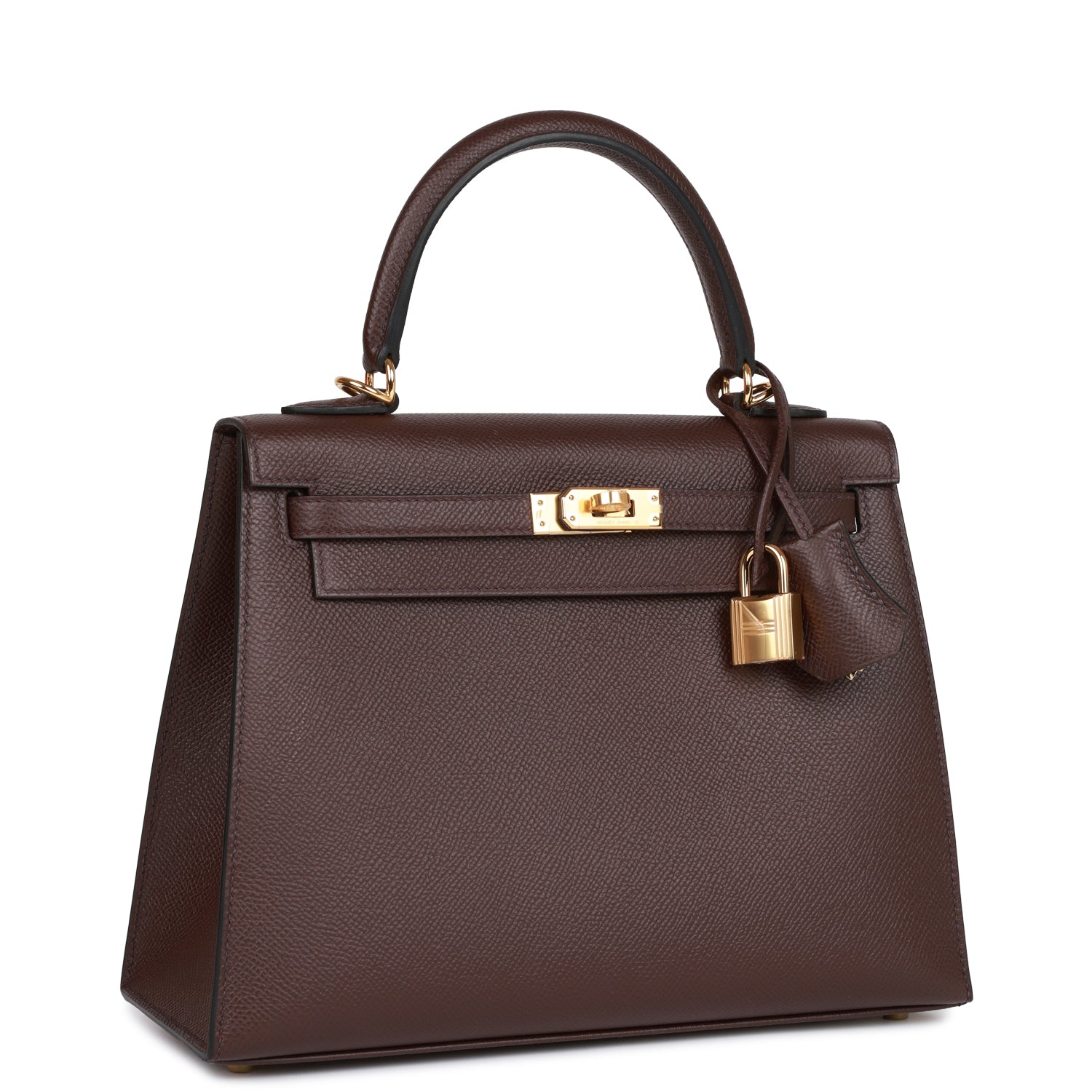 Hermes Kelly Sellier Rouge Sellier Epsom Hardware Handbag Gold Travel Bag