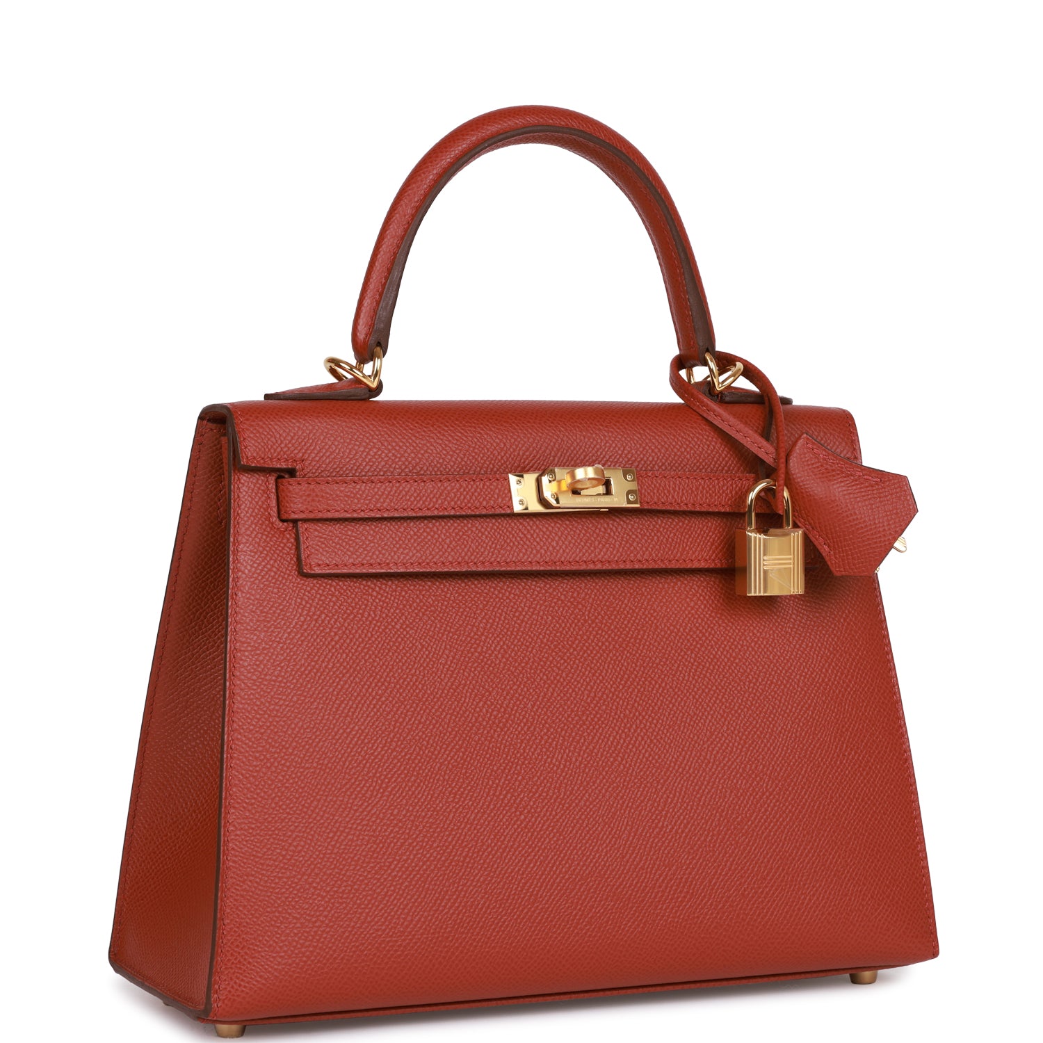 Hermes Kelly Sellier Rouge Venetian Epsom Hardware Handbag Gold Travel Bag