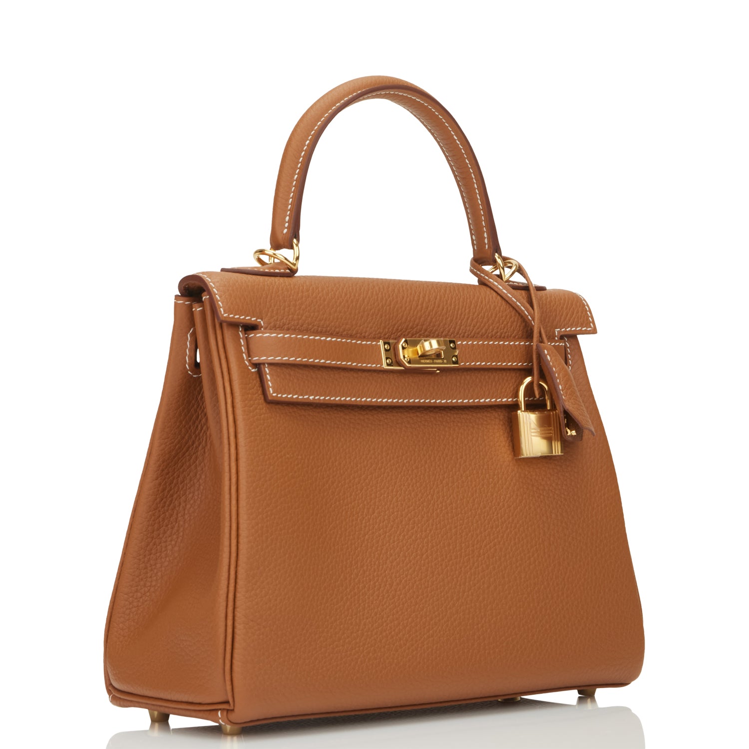 Hermes Kelly Retourne Togo Hardware Handbag Gold Travel Bag 10