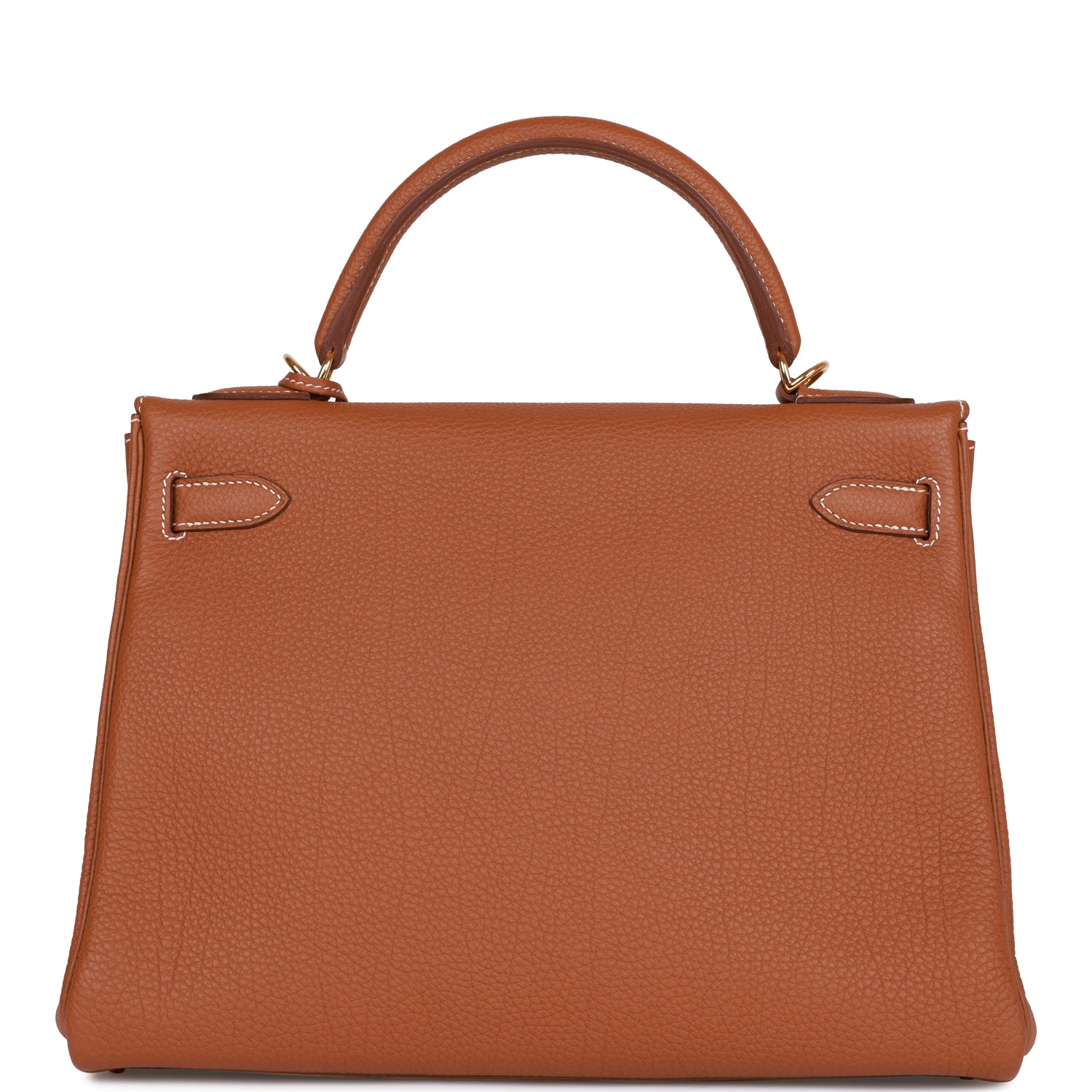 Hermes Kelly Retourne Togo Hardware Handbag Gold Travel Bag