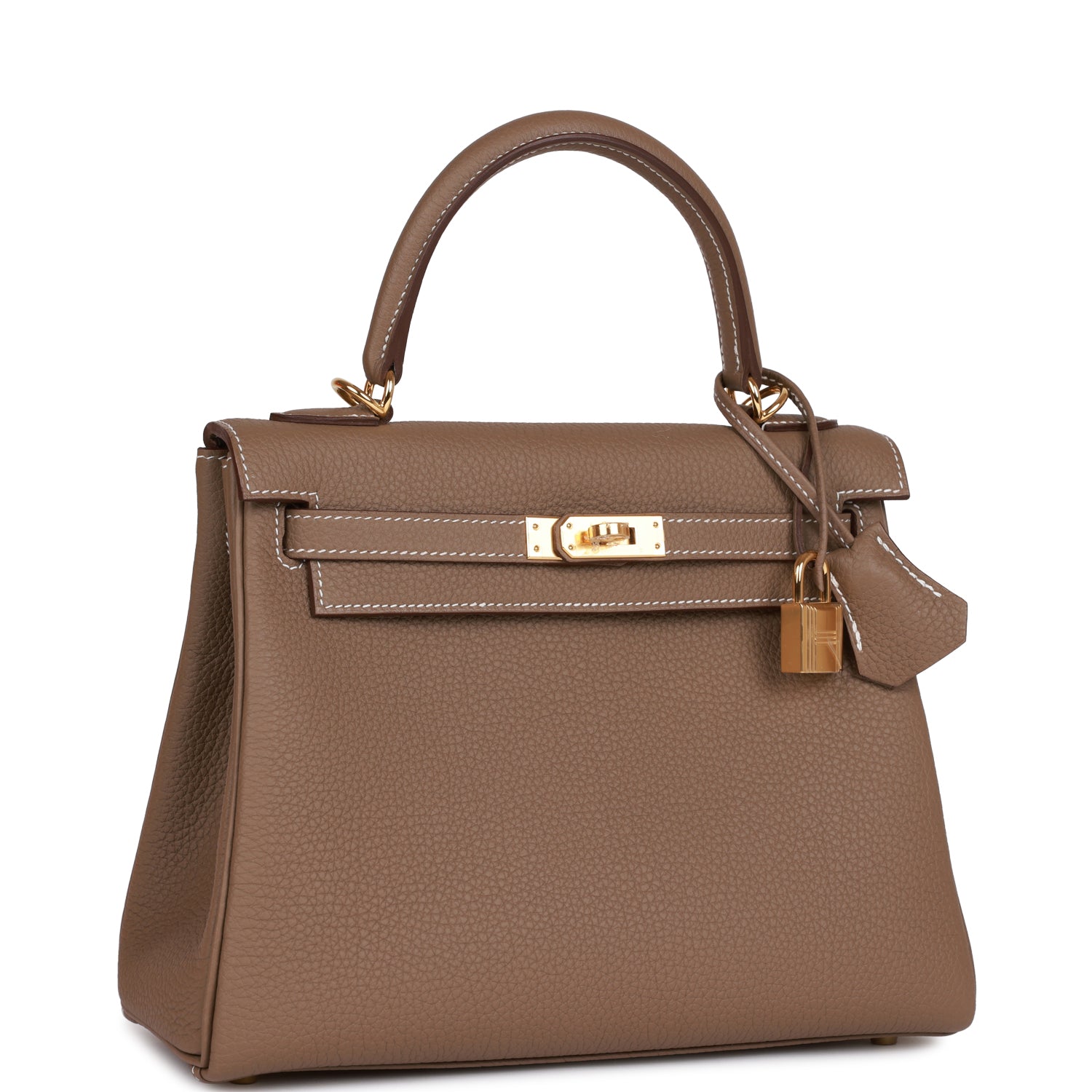 Hermes Kelly Retourne Etoupe Togo Hardware Handbag Gold Travel Bag 4
