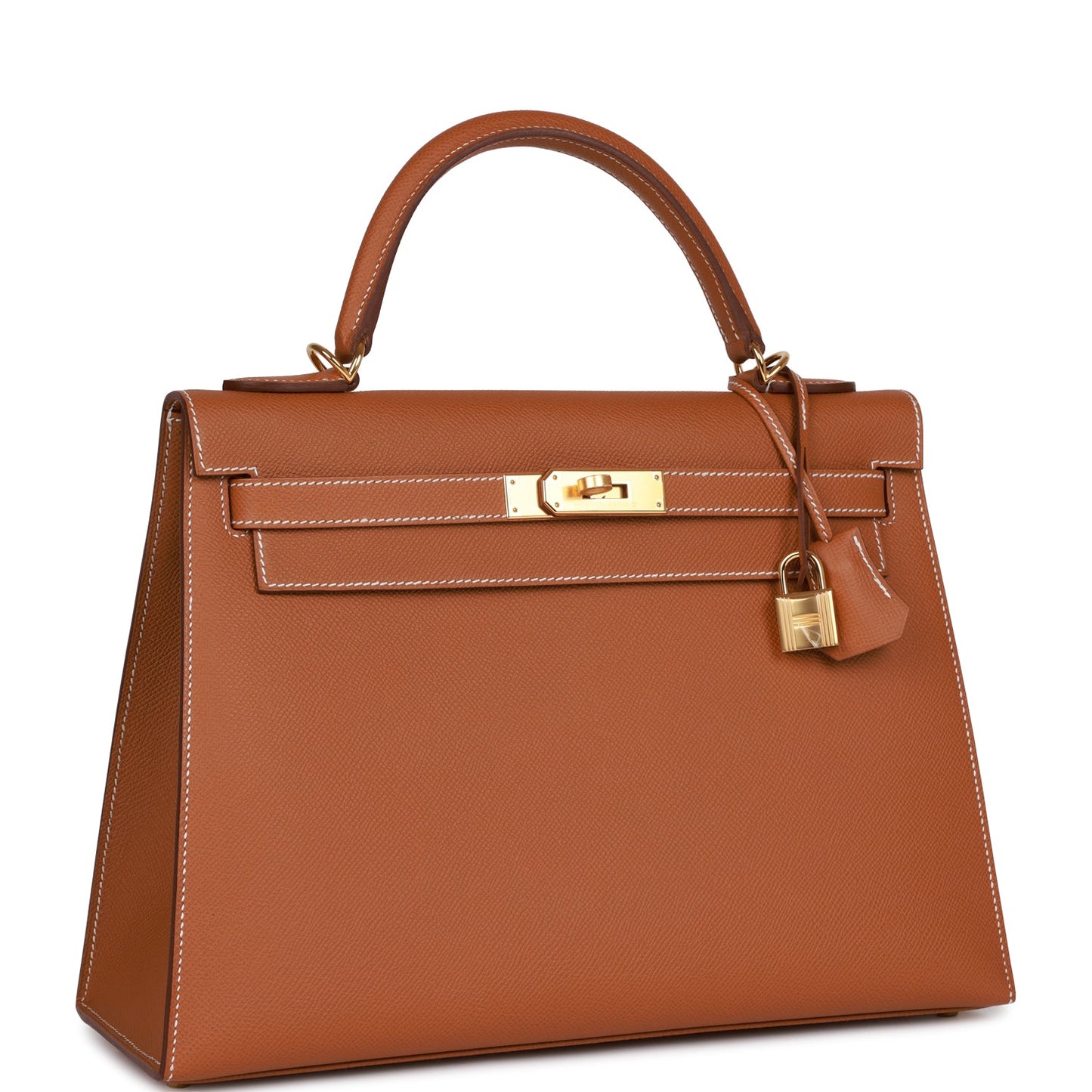 Hermes Kelly Sellier Epsom Hardware Handbag Gold Travel Bag Gold Hardware
