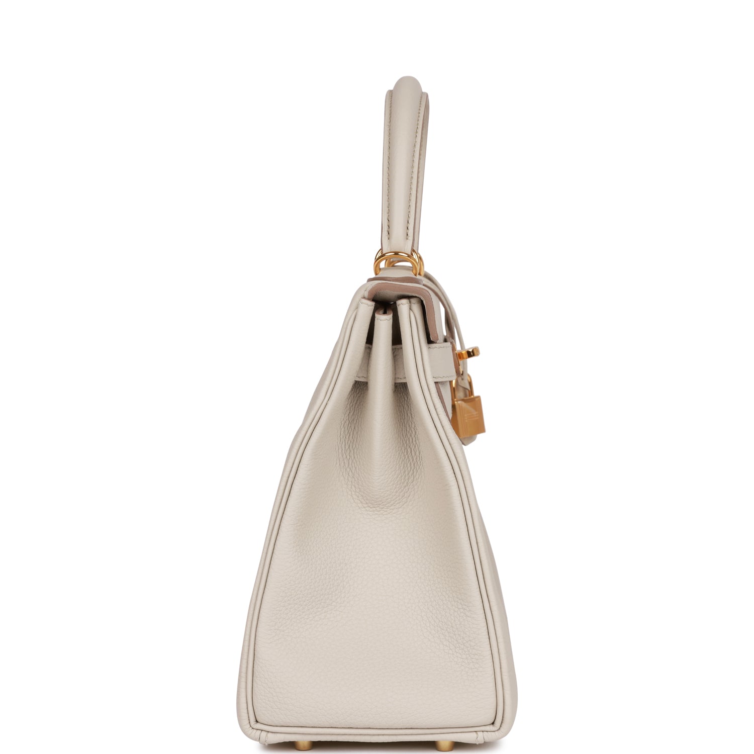 Hermes Kelly Retourne Beton Togo Hardware Handbag Gold Travel Bag