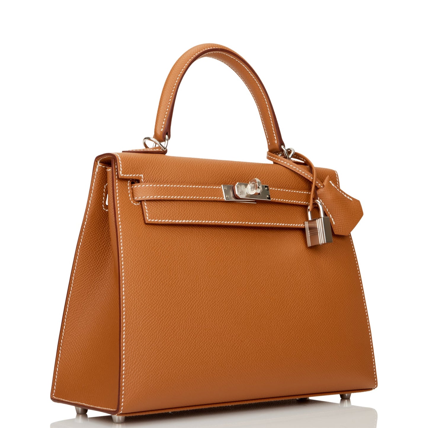Hermes Kelly Sellier Epsom Palladium Hardware Handbag Gold Travel Bag Hardware 2