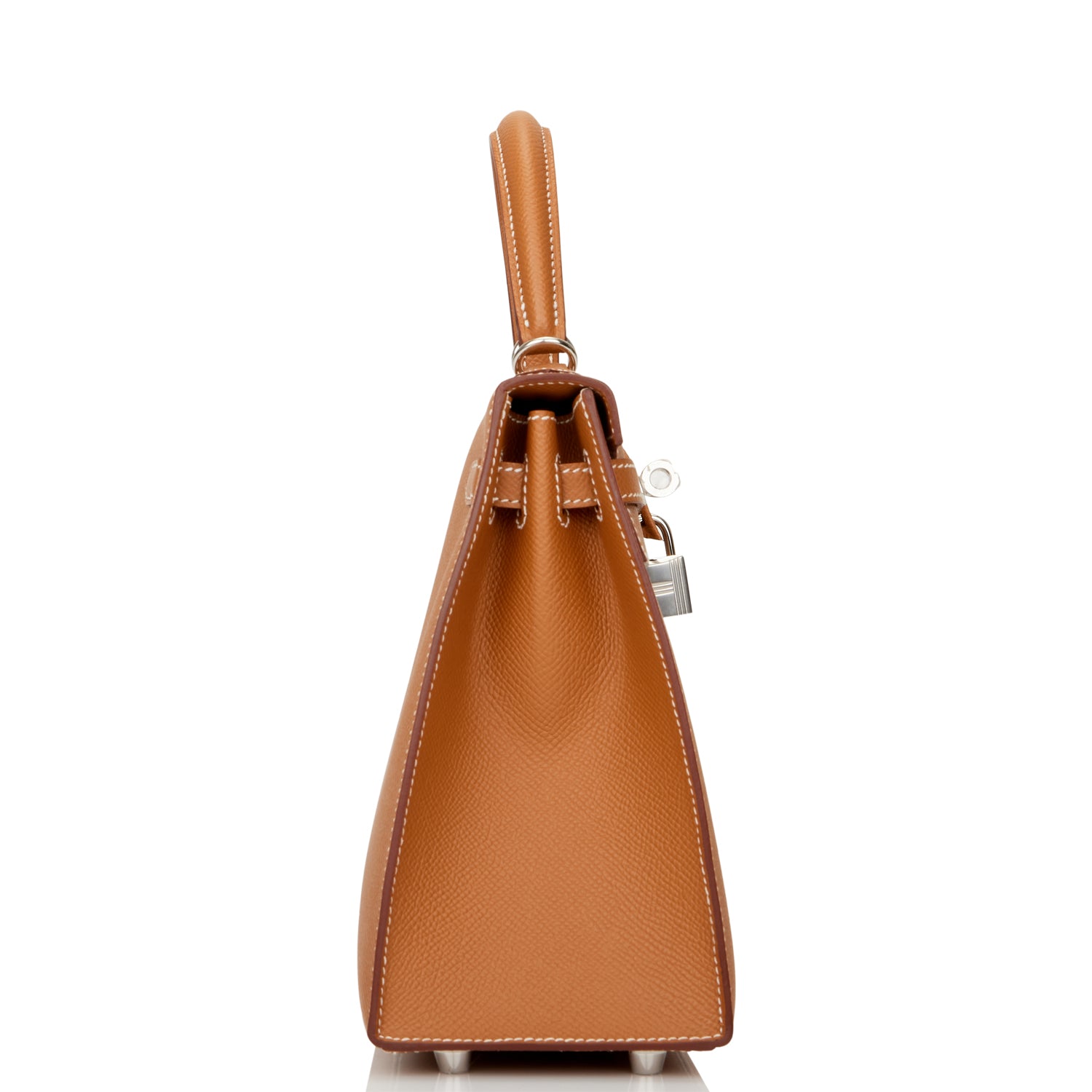 Hermes Kelly Sellier Epsom Palladium Hardware Handbag Gold Travel Bag Hardware 2