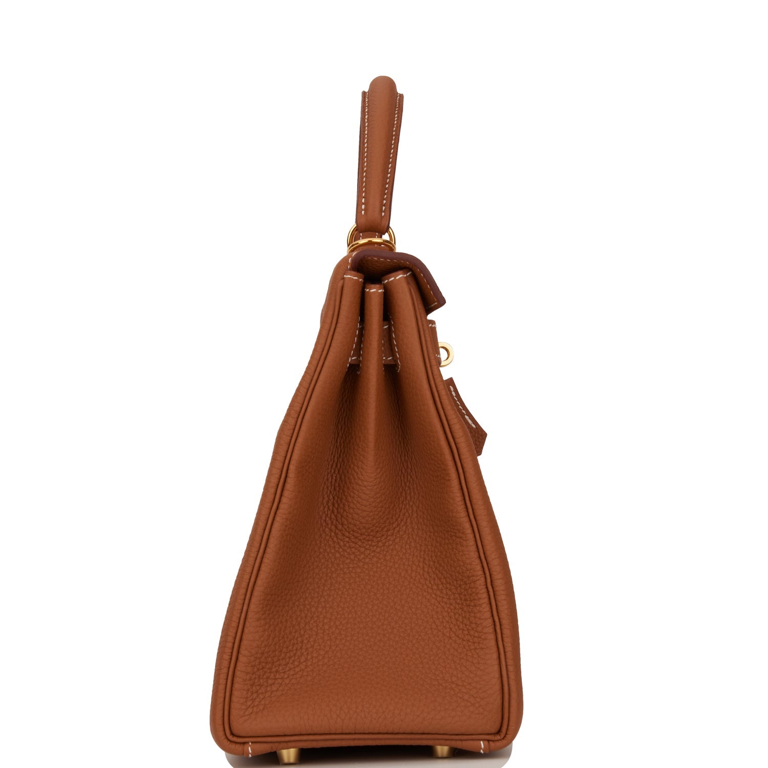 Hermes Kelly Retourne Togo Hardware Handbag Gold Travel Bag 6