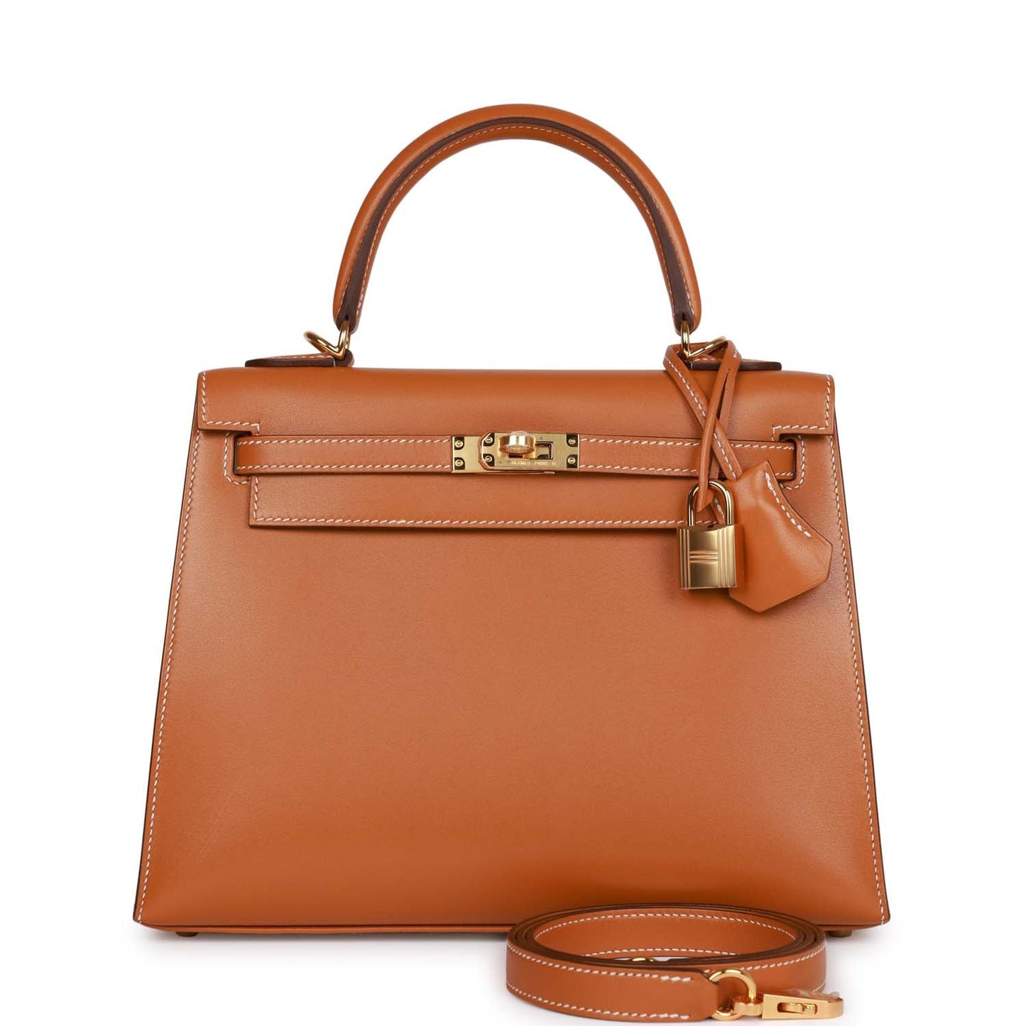 Hermes Kelly Sellier Natural Sable Butler Hardware Handbag Gold Travel Bag