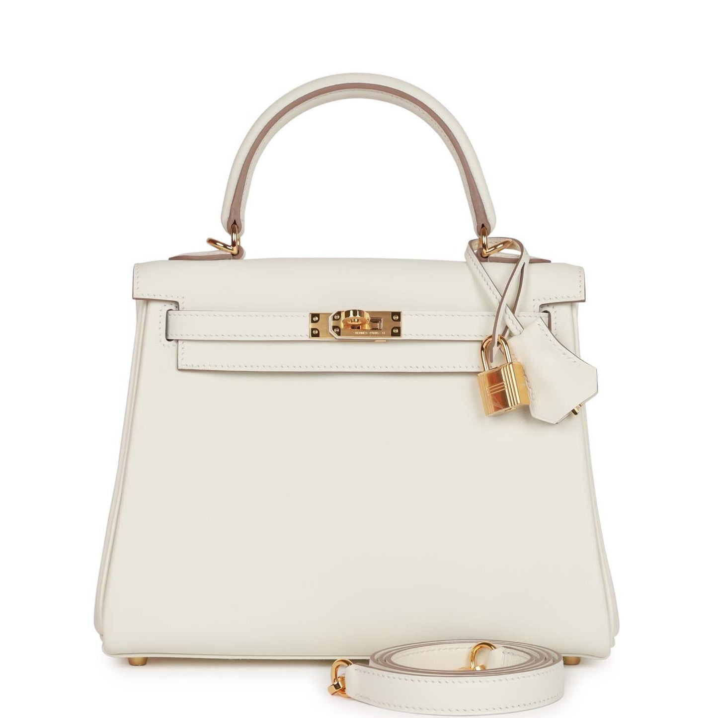 Hermes Kelly Retourne Mushroom Swift Hardware Handbag Gold Travel Bag