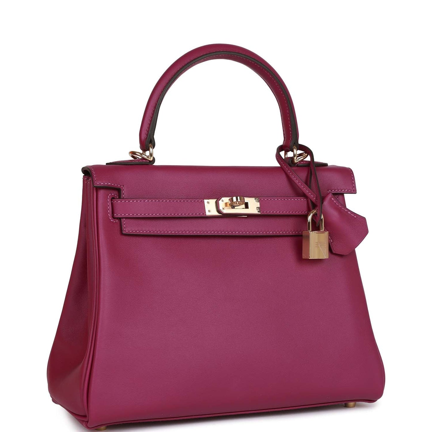 Hermes Kelly Retourne Anemone Swift Permabrass Hardware Handbag Travel Bag