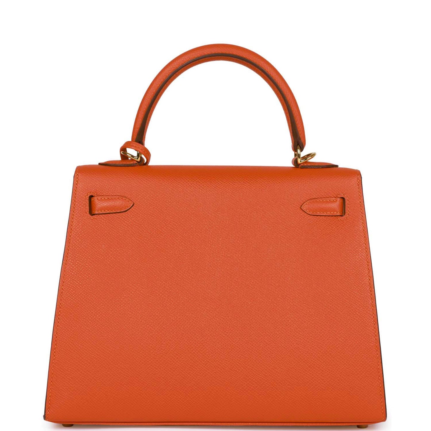 Hermes Kelly Sellier Feu Epsom Hardware Shoulder Bag Gold