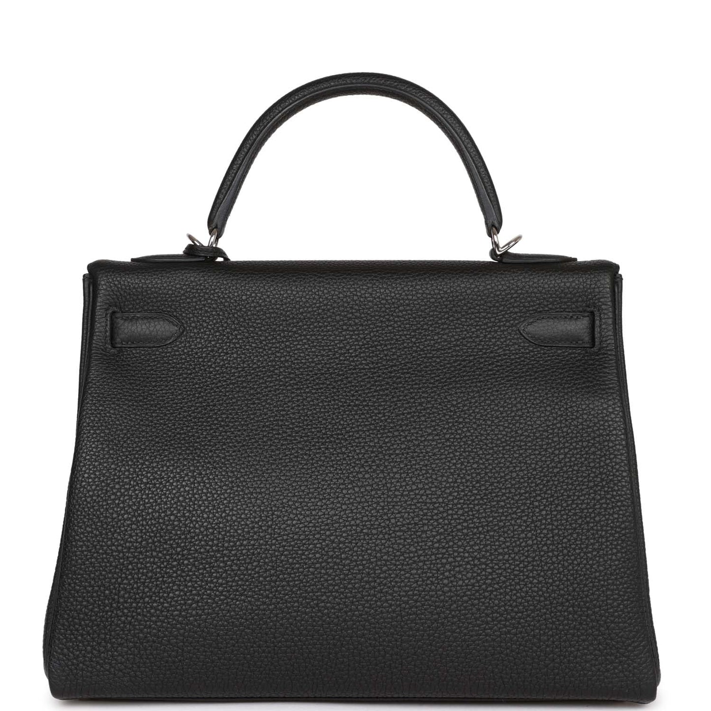 Hermes Kelly Retourne Togo Palladium Hardware Handbag Black Travel Bag Hardware 5