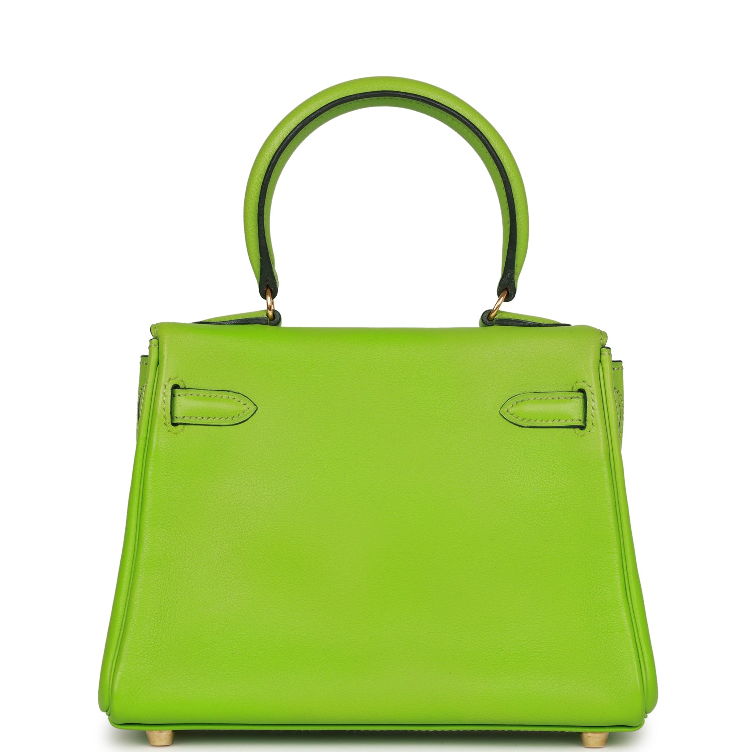 Hermes Luxury Kelly Retourne Vert Cru Gulliver Hardware Gold Travel Bag