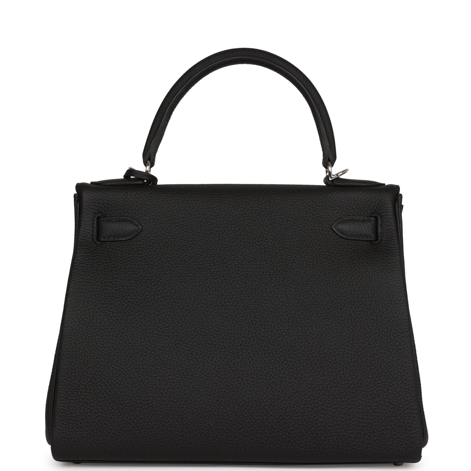 Hermes Kelly Retourne Togo Palladium Hardware Shoulder Bag Black