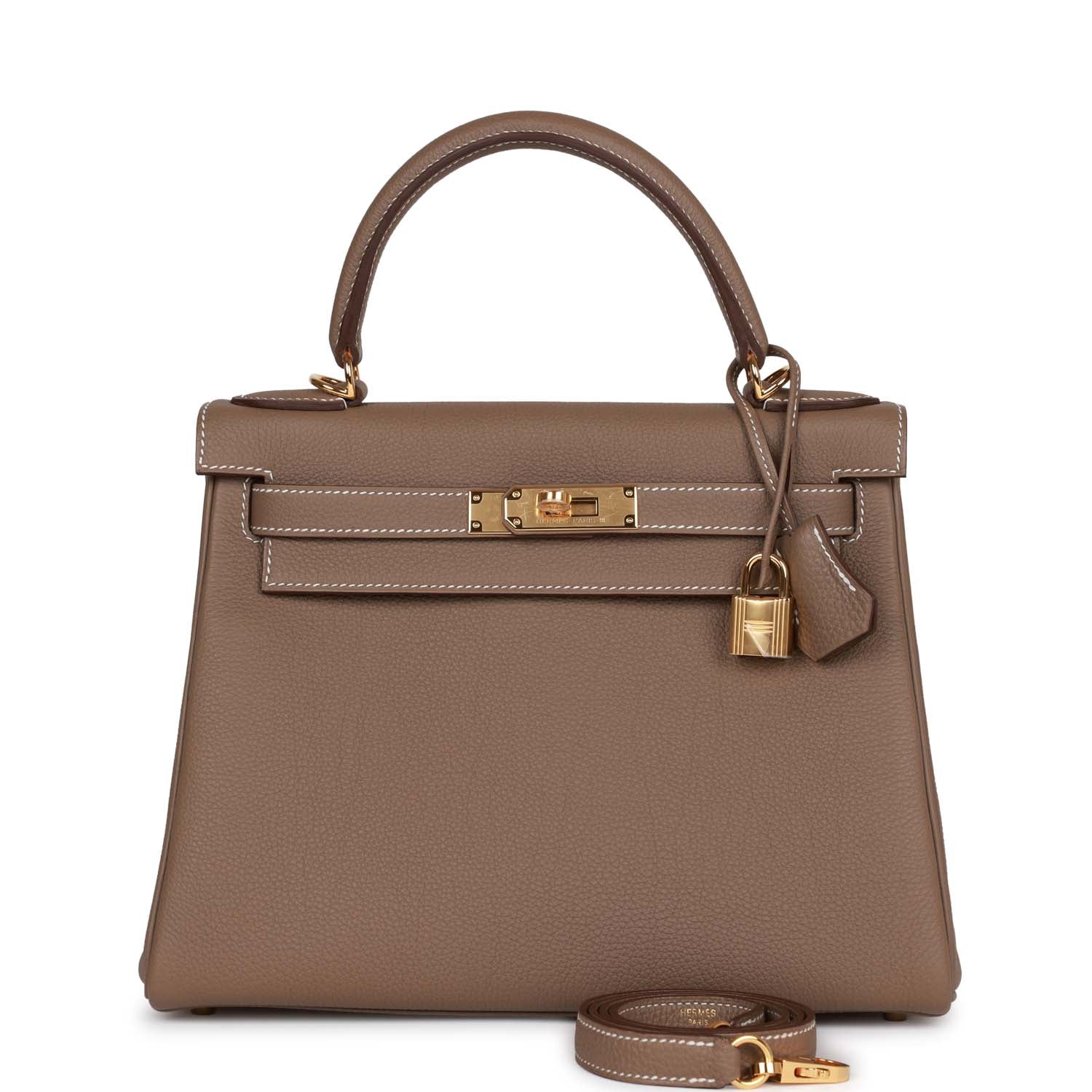Hermes Kelly Retourne Etoupe Togo Hardware Handbag Gold Travel Bag Hardware 1