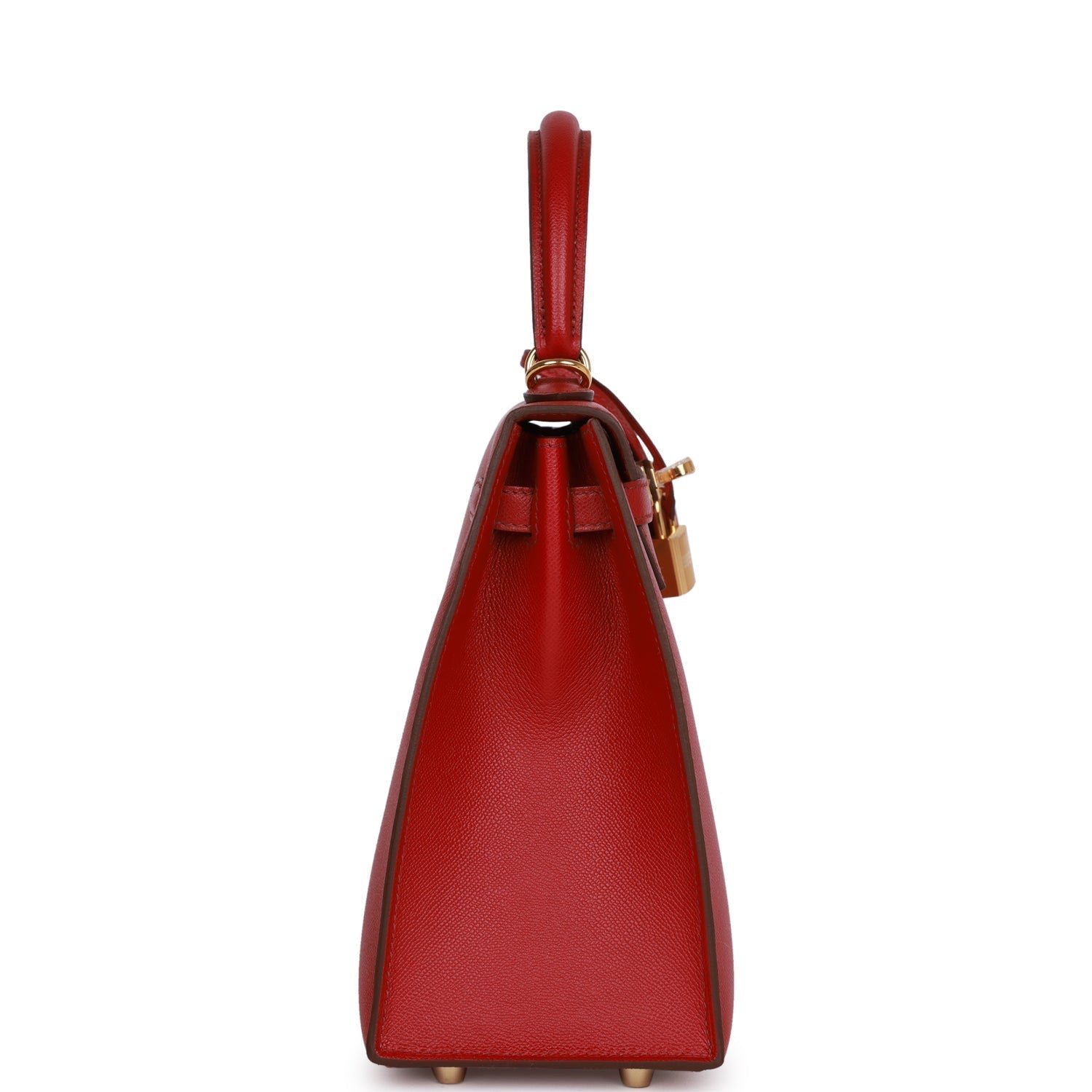 Hermes Kelly Sellier Rubis Madame Hardware Handbag Gold Travel Bag