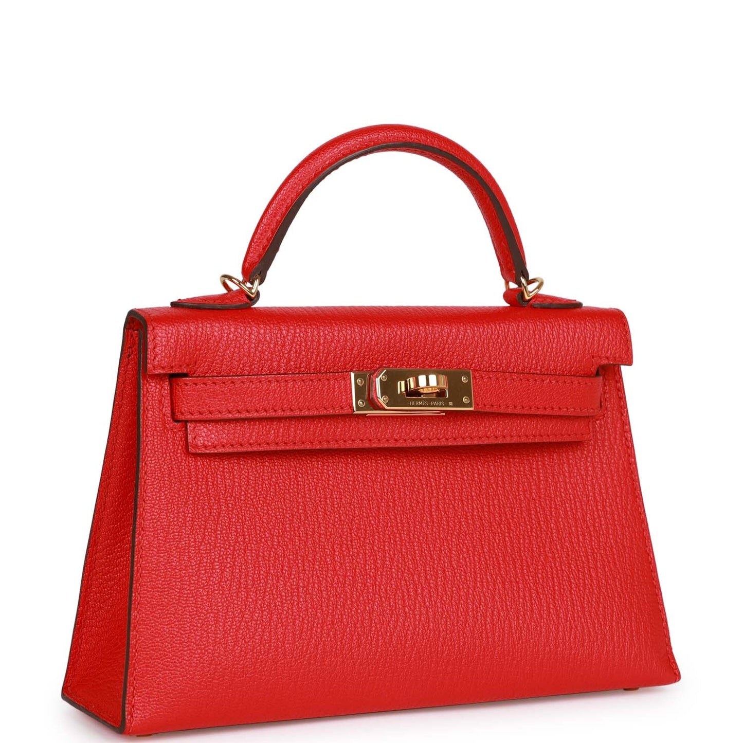 Hermes Top Quality Luxury Kelly Rouge De Coeur Gold Travel Bag