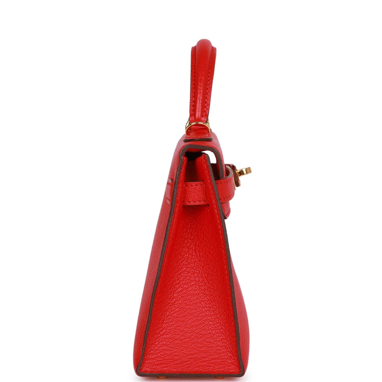 Hermes Top Quality Luxury Kelly Rouge De Coeur Gold Travel Bag