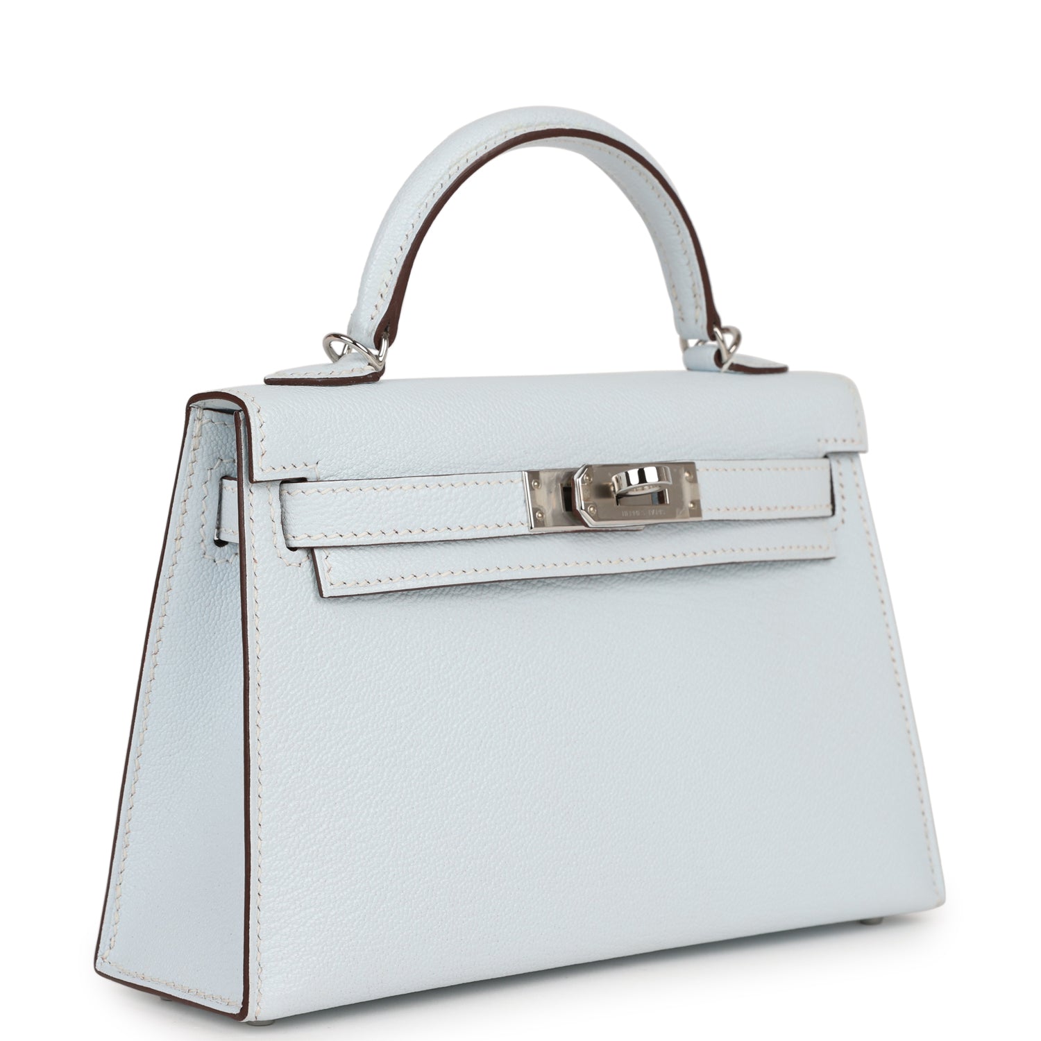 Hermes Kelly Sellier Bleu Brume Chevre Palladium Hardware Travel Bag Payment 2