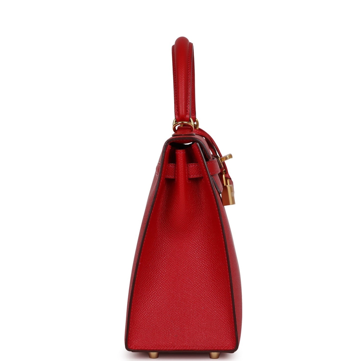 Hermes Kelly Sellier Rouge Cas Ue Epsom Hardware Gold Travel Bag
