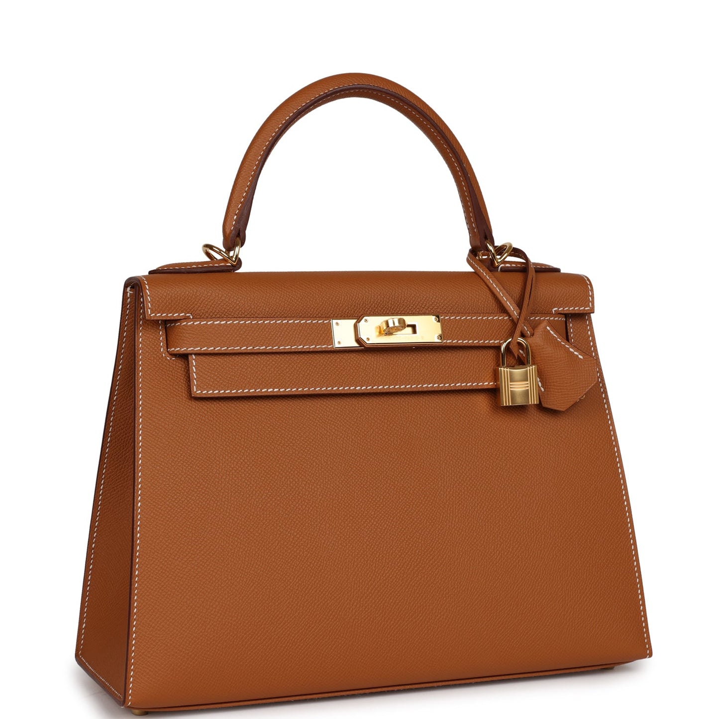 Hermes Kelly Sellier Epsom Hardware Handbag Gold Travel Bag