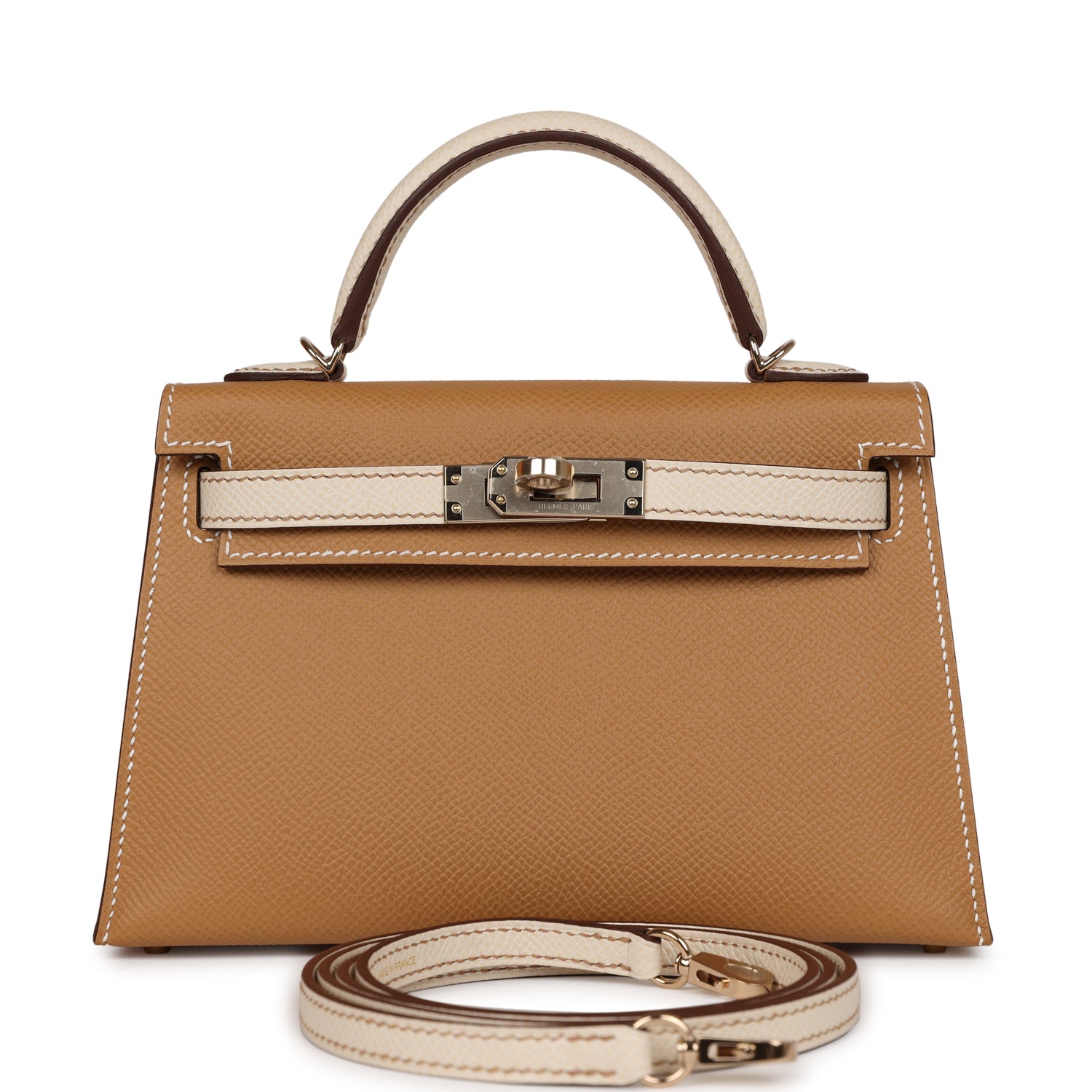 Hermes Special Order Hss Kelly Sellier Biscuit And Travel Bag