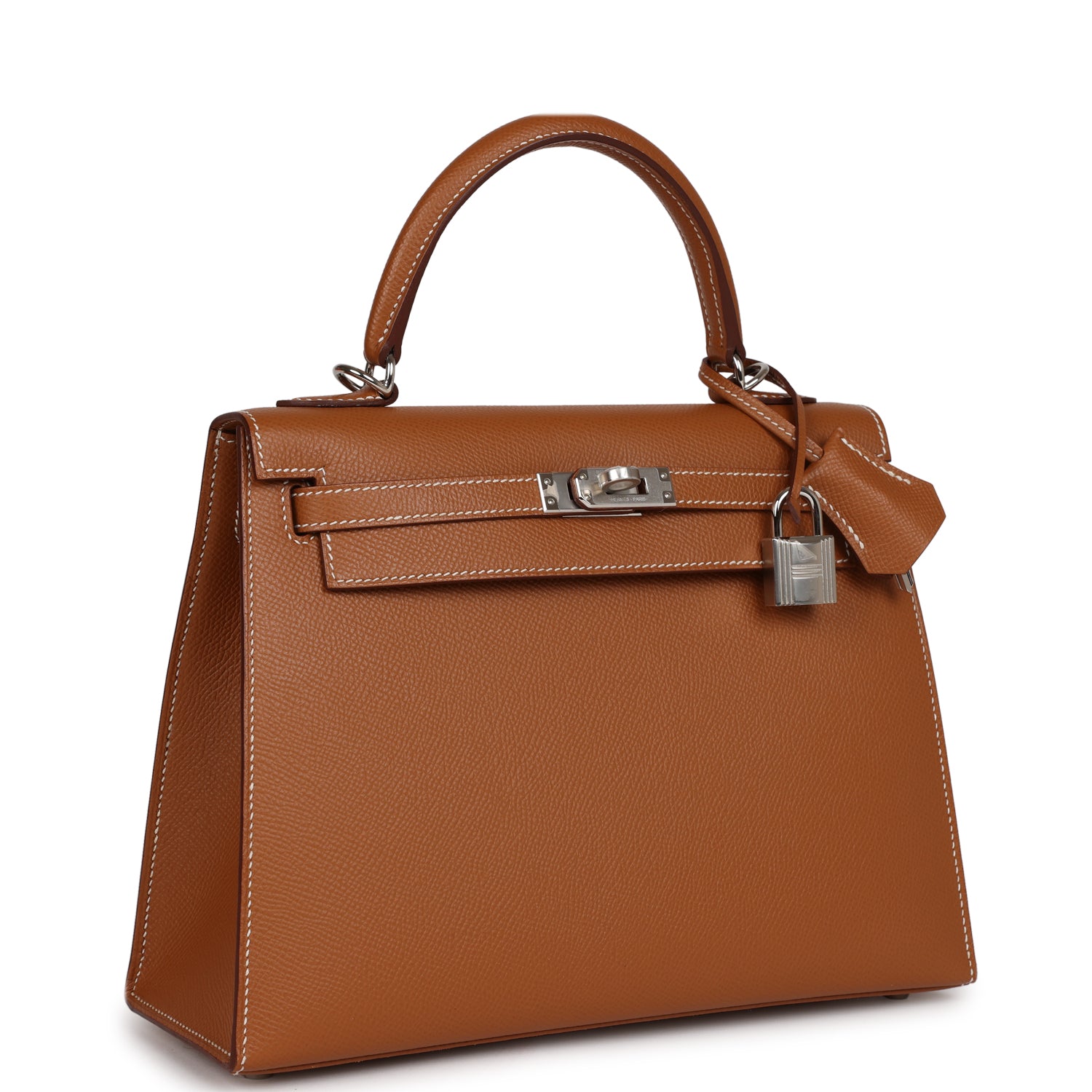 Hermes Kelly Sellier Epsom Palladium Hardware Handbag Gold Travel Bag Hardware 3