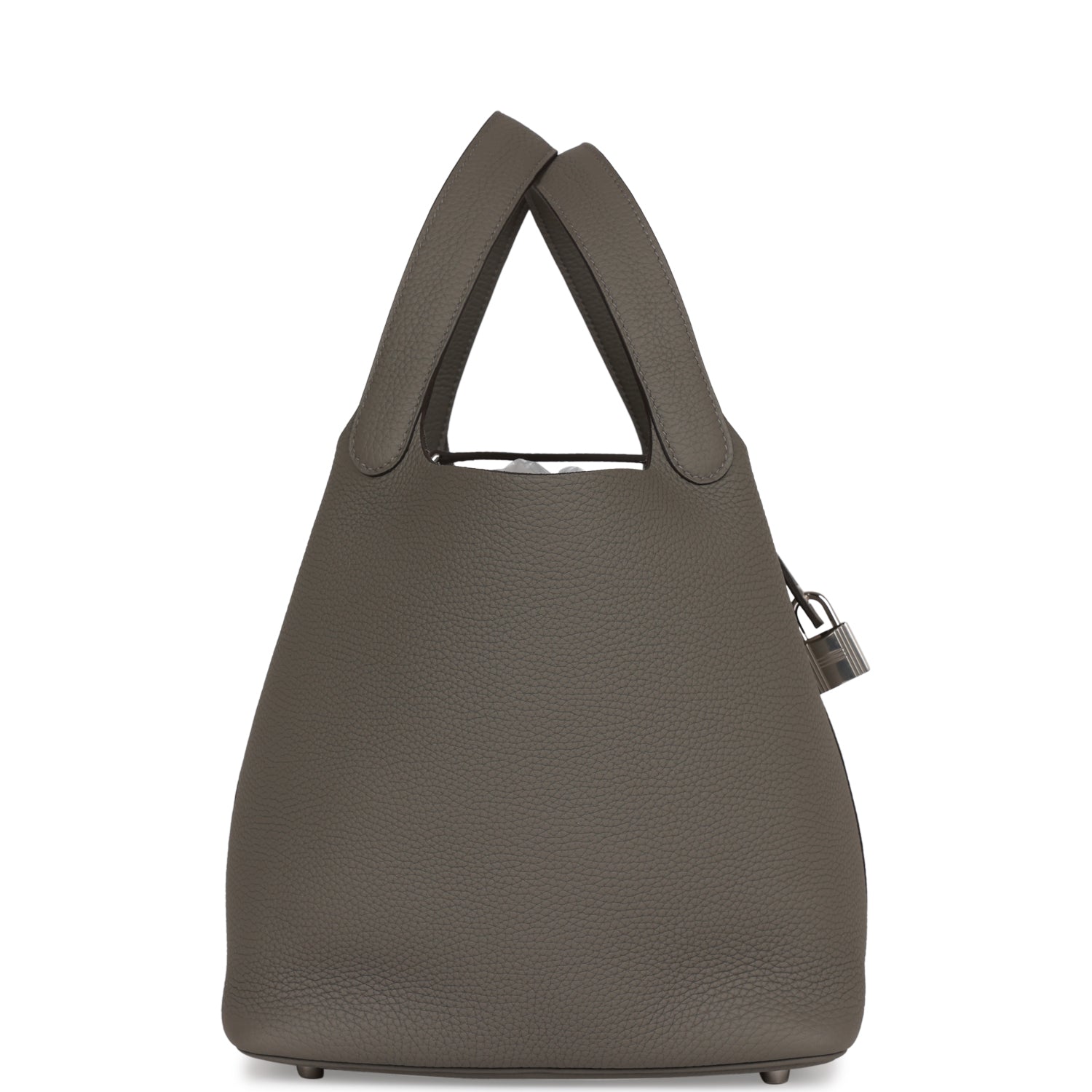 Hermes Picotin Lock Gris Meyer Clemence Palladium Hardware Travel Bag 3