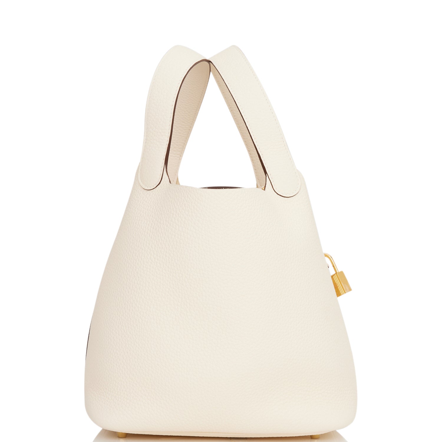 Hermes Picotin Lock Nata Clemence Hardware Handbag Gold Travel Bag