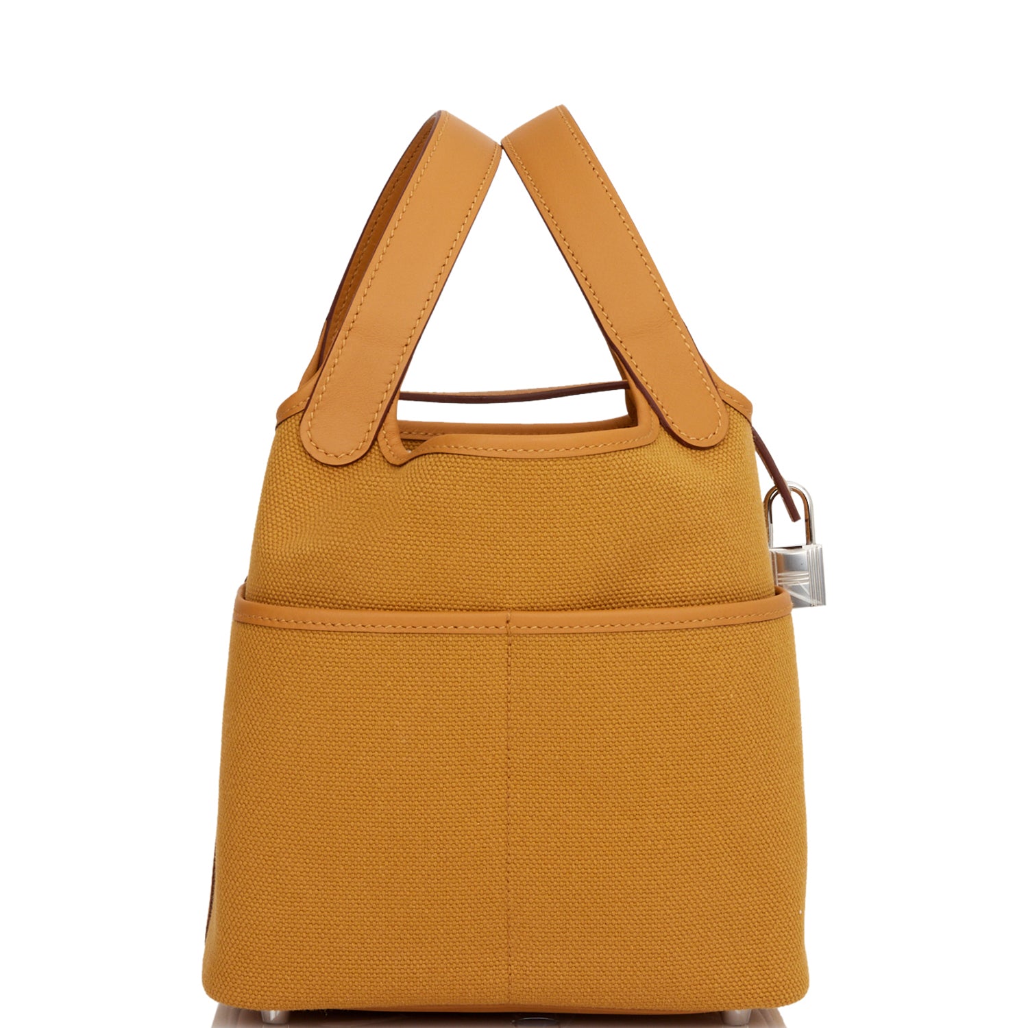 Hermes Picotin Cargo Desert Sesame Swift And Toile Canvas Travel Bag