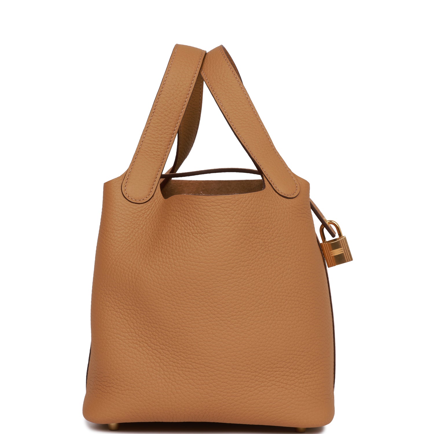 Hermes Picotin Lock Biscuit Clemence Hardware Handbag Gold Travel Bag Gold Hardware