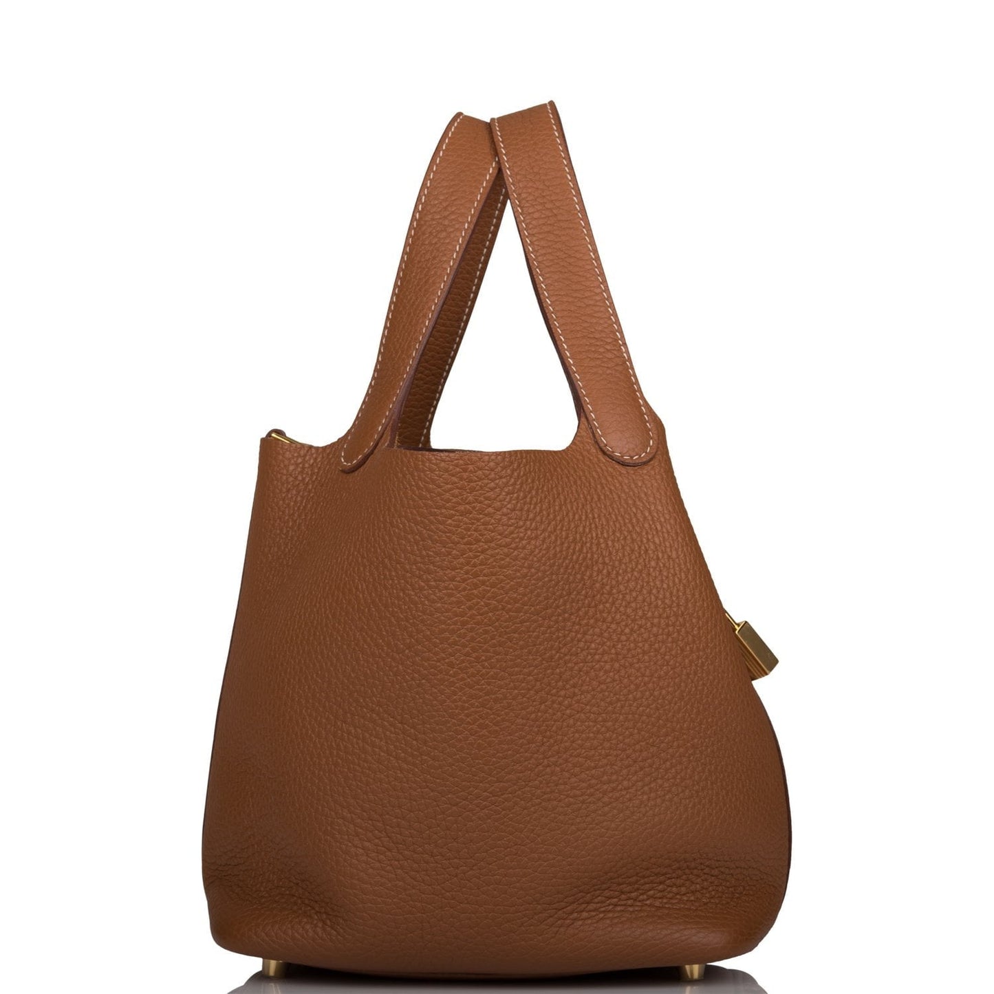 Hermes Picotin Lock Clemence Hardware Handbag Gold Travel Bag