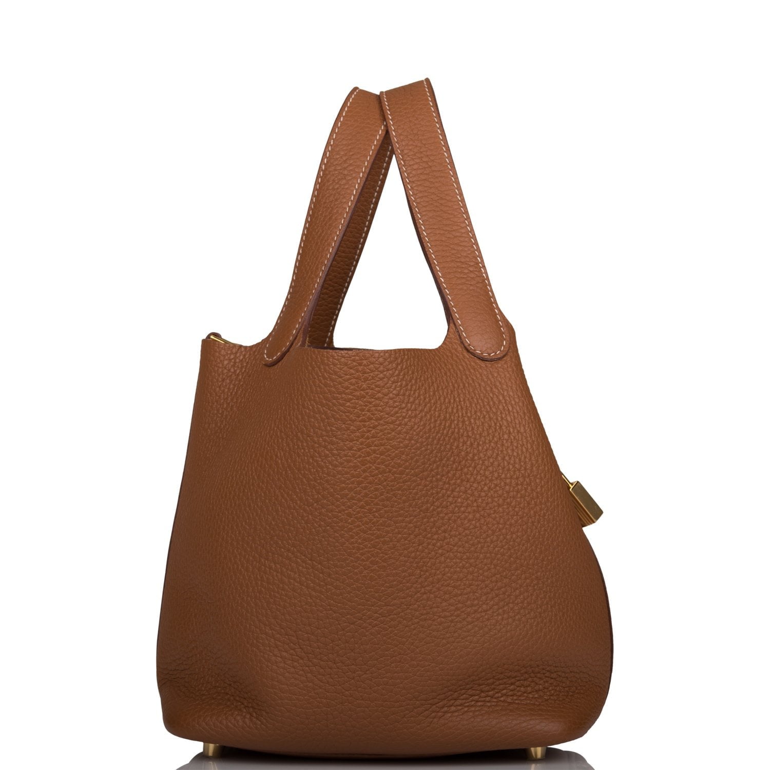 Hermes Picotin Lock Clemence Hardware Handbag Gold Travel Bag