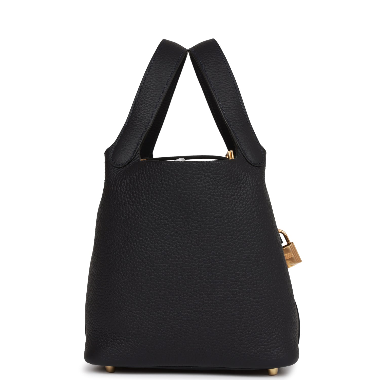 Hermes Picotin Lock Caban Clemence Hardware Handbag Gold Travel Bag Gold Hardware