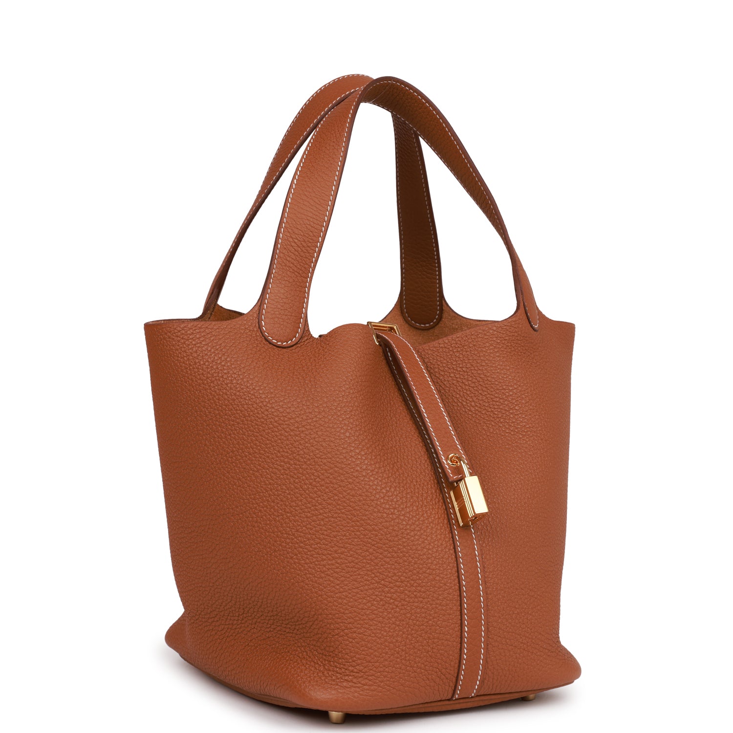 Hermes Picotin Lock Clemence Hardware Handbag Gold Travel Bag 5