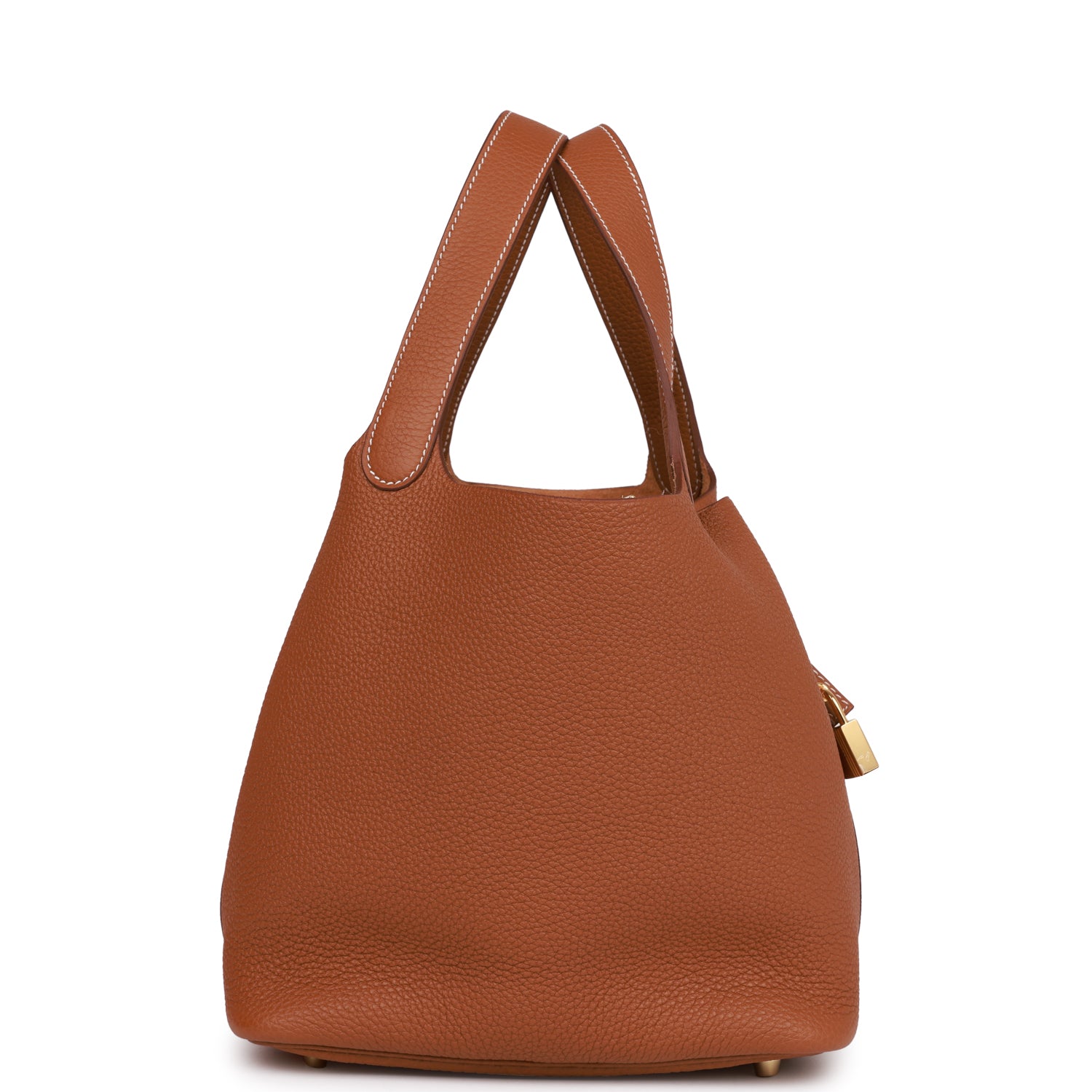 Hermes Picotin Lock Clemence Hardware Handbag Gold Travel Bag 5