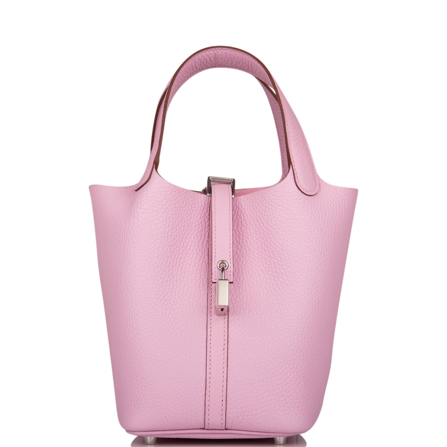 Hermes Picotin Lock Mauve Sylvestre Clemence Palladium Hardware Travel Bag