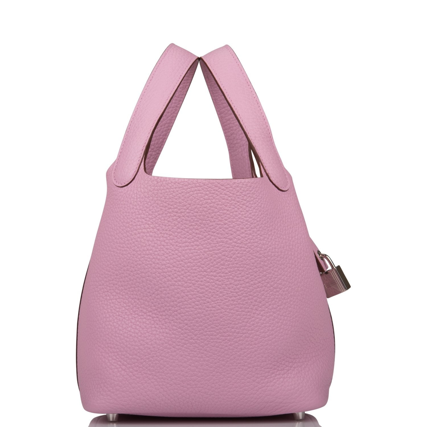 Hermes Picotin Lock Mauve Sylvestre Clemence Palladium Hardware Travel Bag Palladium Hardware
